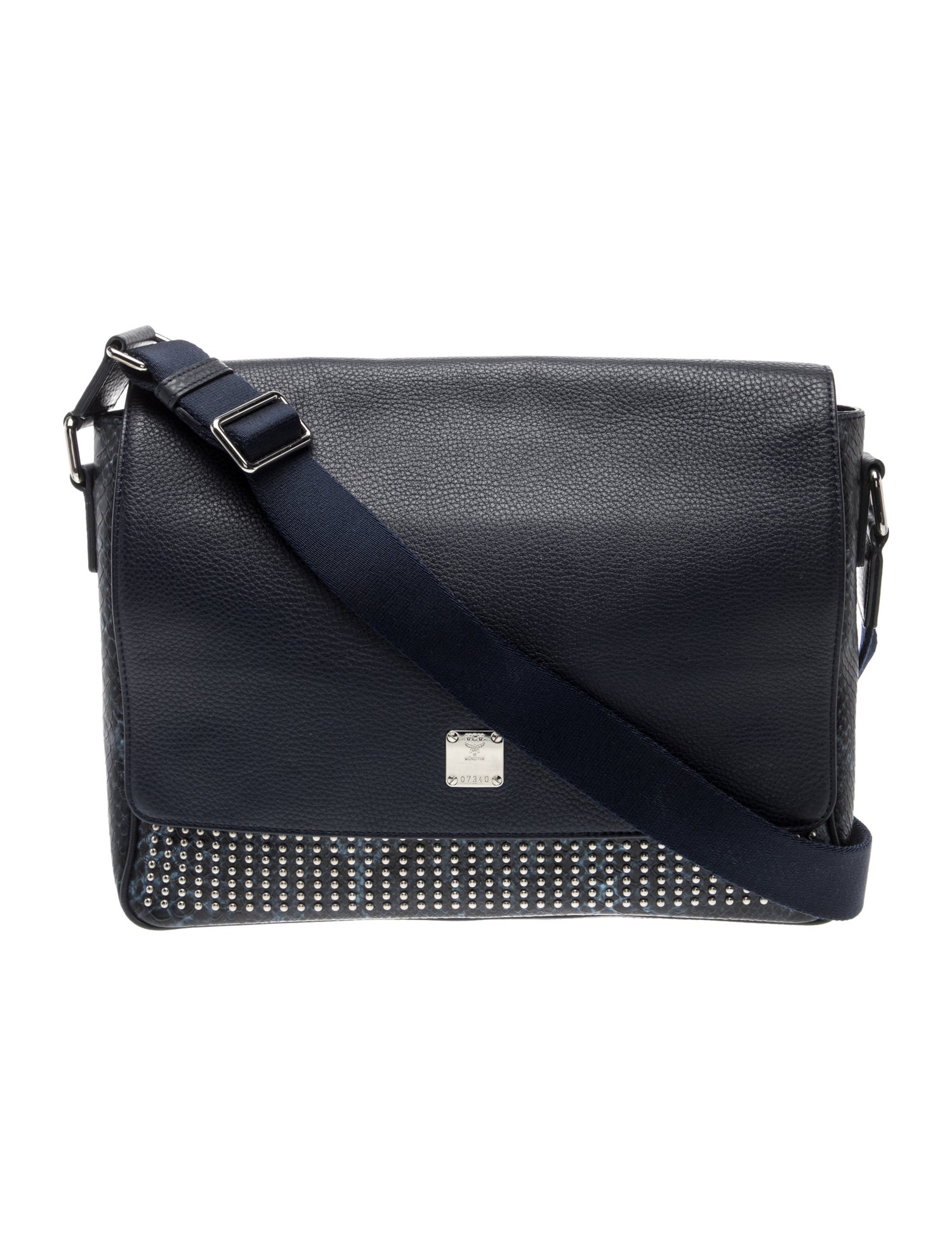 MCM Leather Messenger Bag