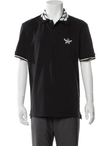 Pre-owned Mcm Crew Neck Short Sleeve Polo Shirt W/ Tags In Black
