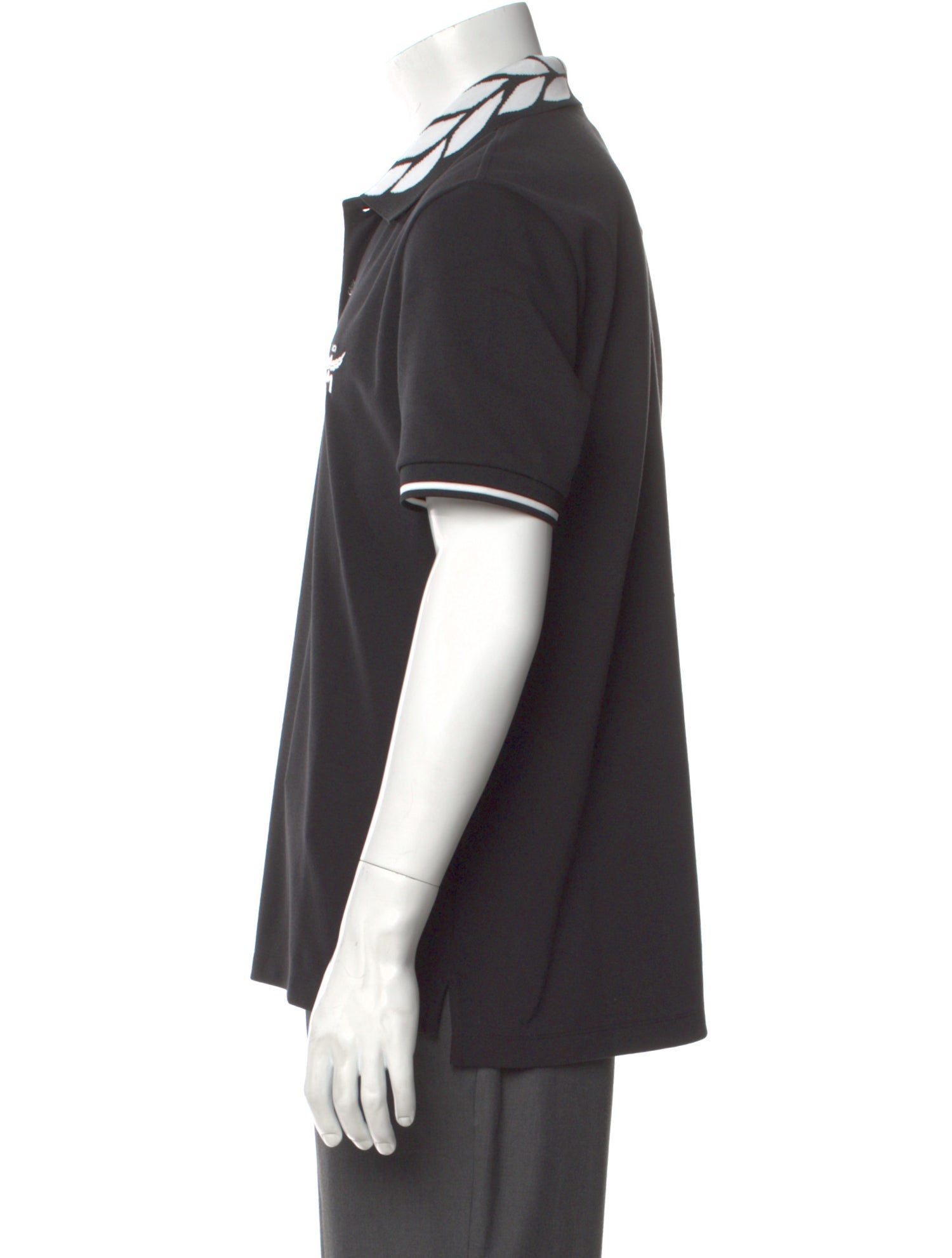 MCM Graphic Print Collar Polo Shirt