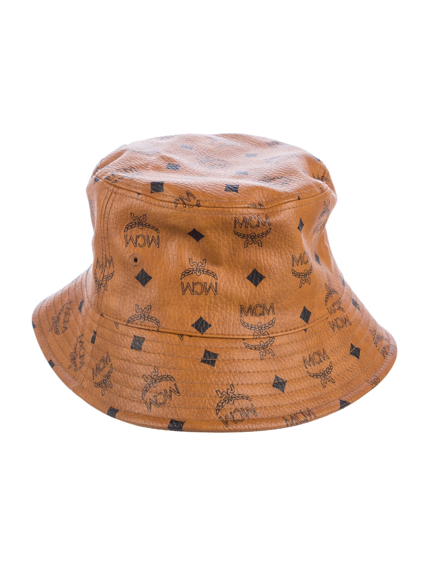 MCM Pattern Print PVC Bucket Hat