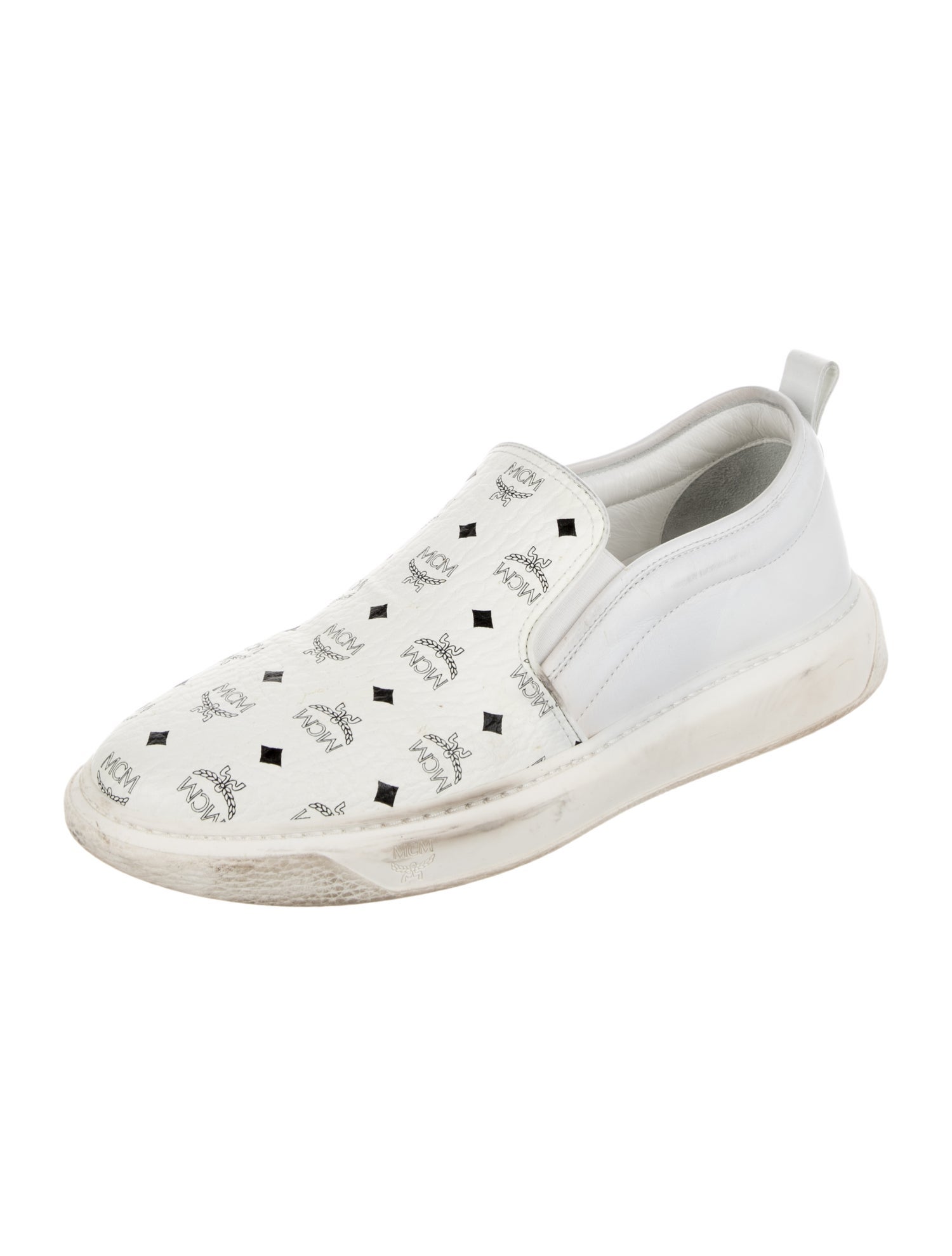 MCM Leather Printed Sneakers
