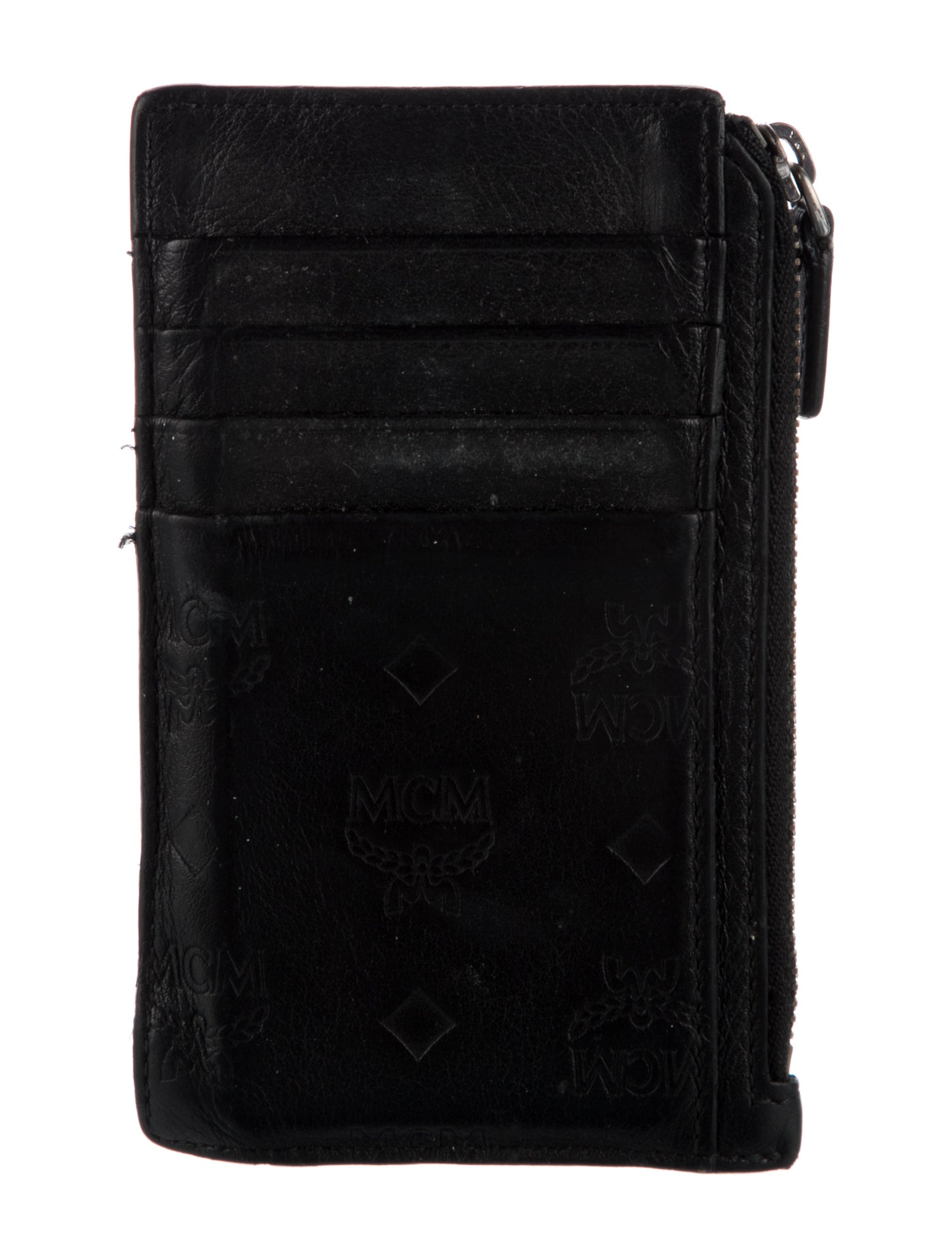 MCM Embossed Leather Printed Wallet