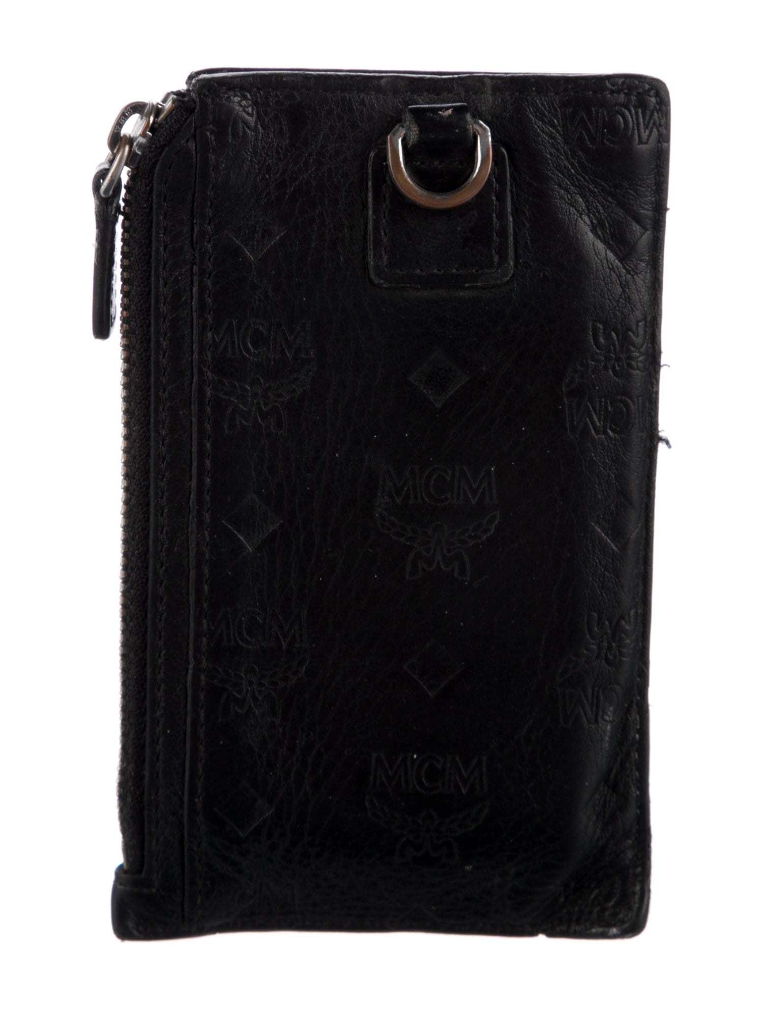 MCM Embossed Leather Printed Wallet