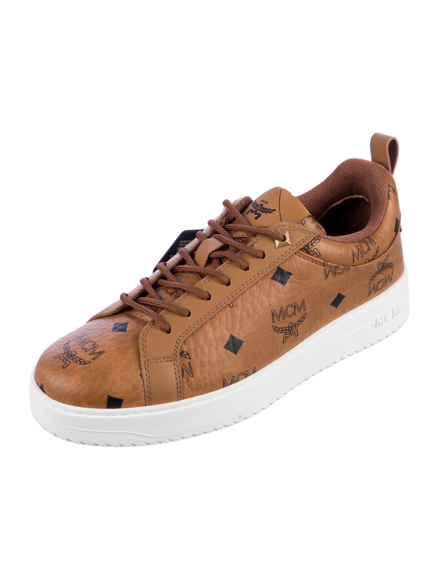 MCM Leather Printed Sneakers