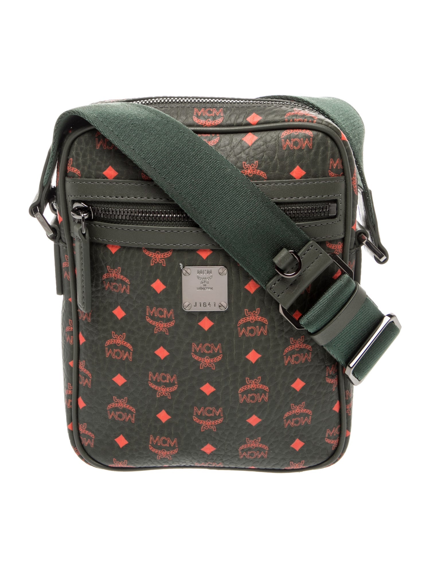 MCM Leather Messenger Bag