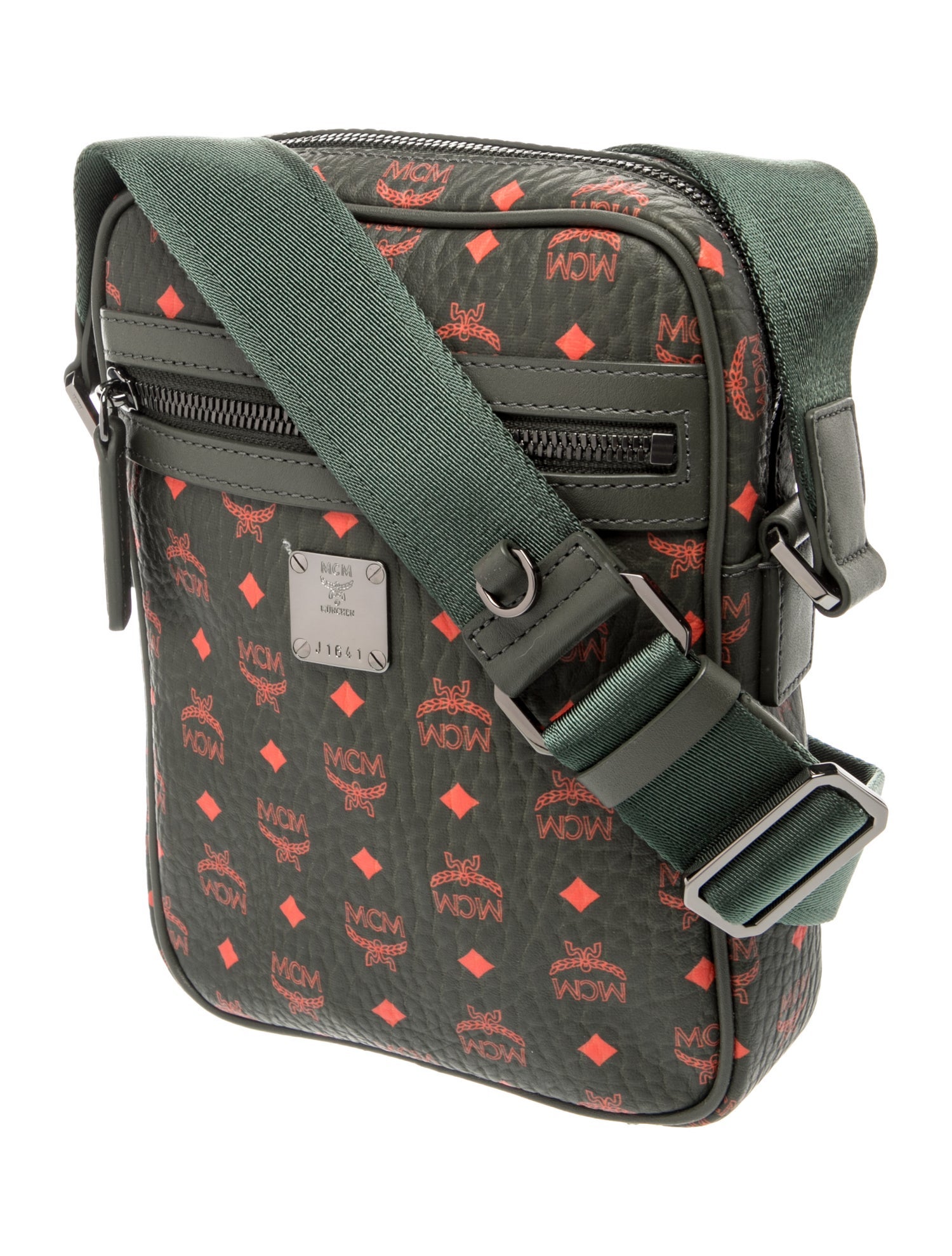 MCM Leather Messenger Bag