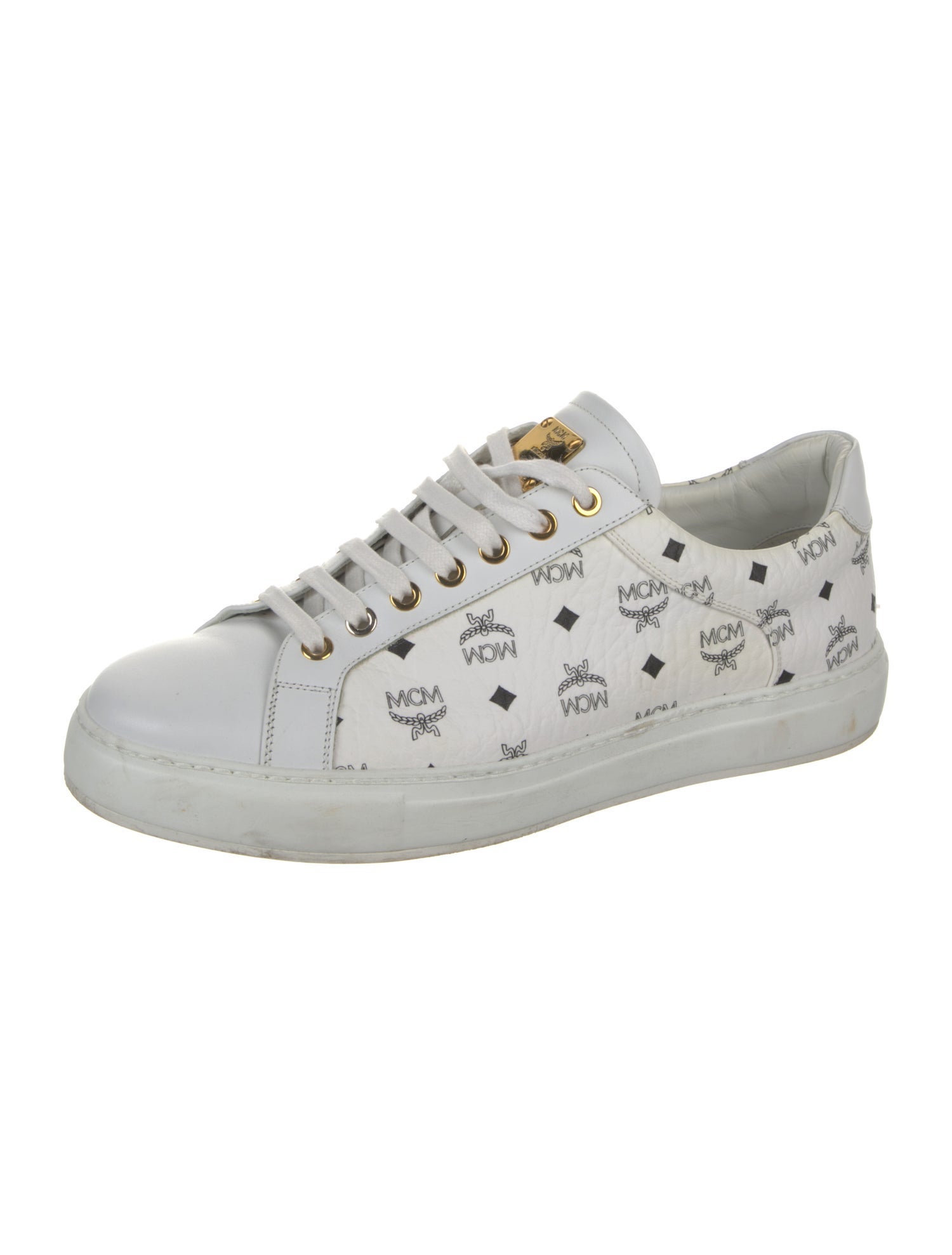 MCM Leather Printed Sneakers