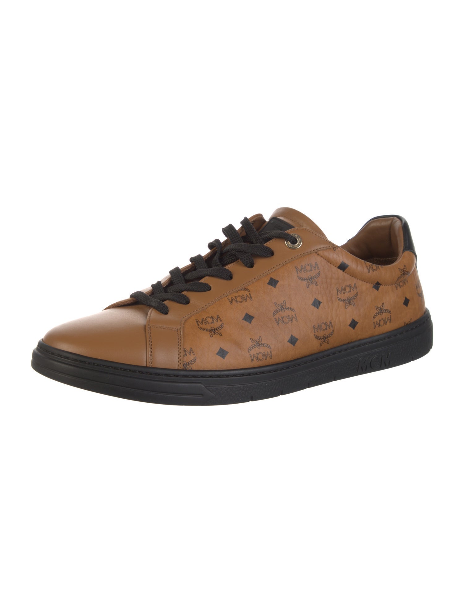 MCM Leather Patterned Sneakers