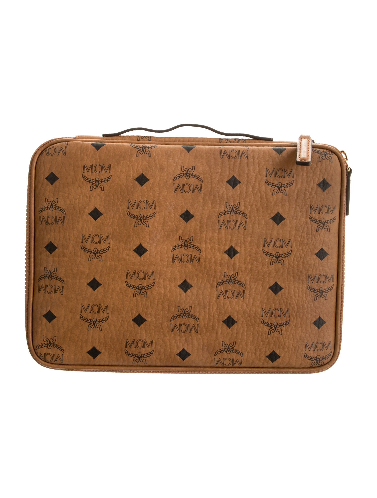 MCM Monogram Travel Toiletry Bag - Black Toiletry Bags, Bags