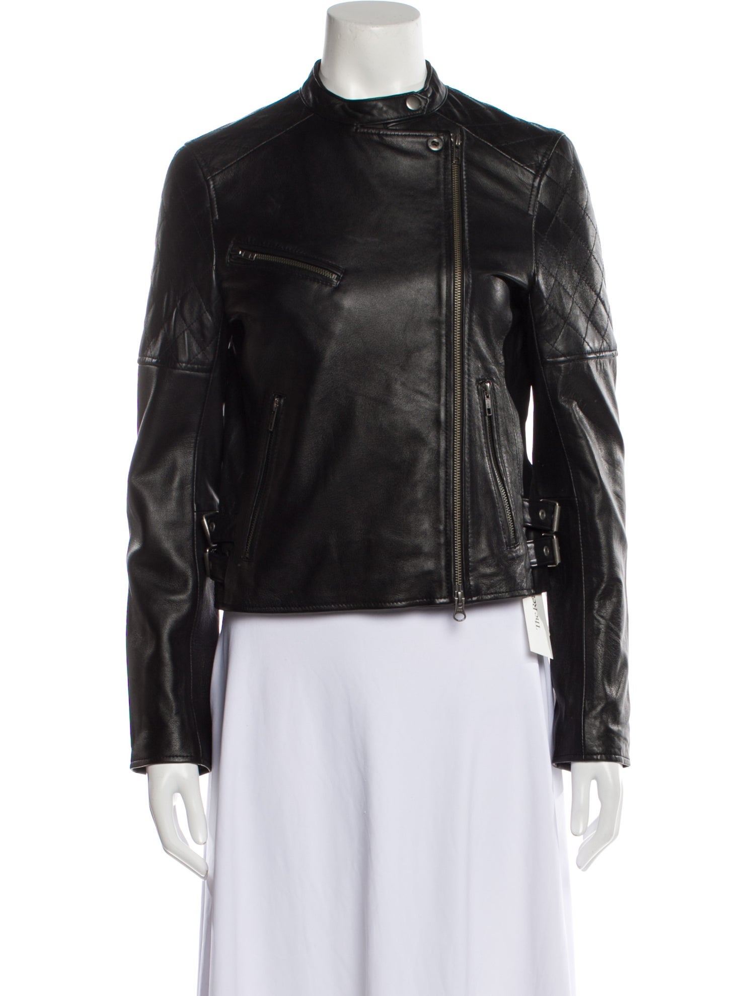 Muubaa Lamb Leather Biker Jacket w/ Tags