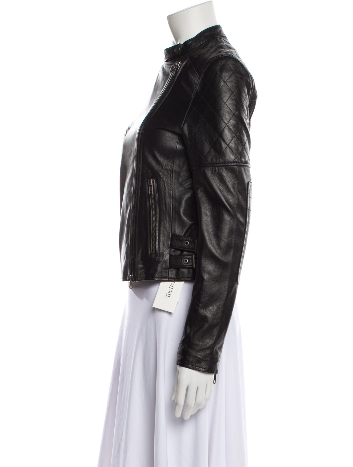 Muubaa Lamb Leather Biker Jacket w/ Tags