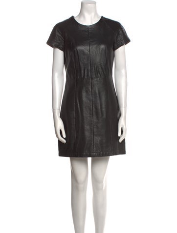 Muubaa Dresses Lamb Leather Mini Dress M