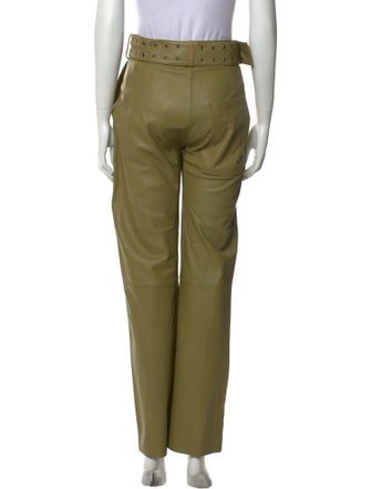 Muubaa Leather Wide Leg Pants