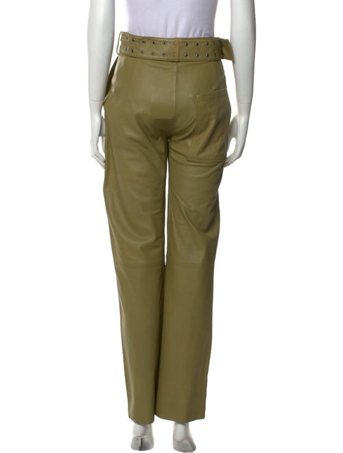 Muubaa Leather Wide Leg Pants