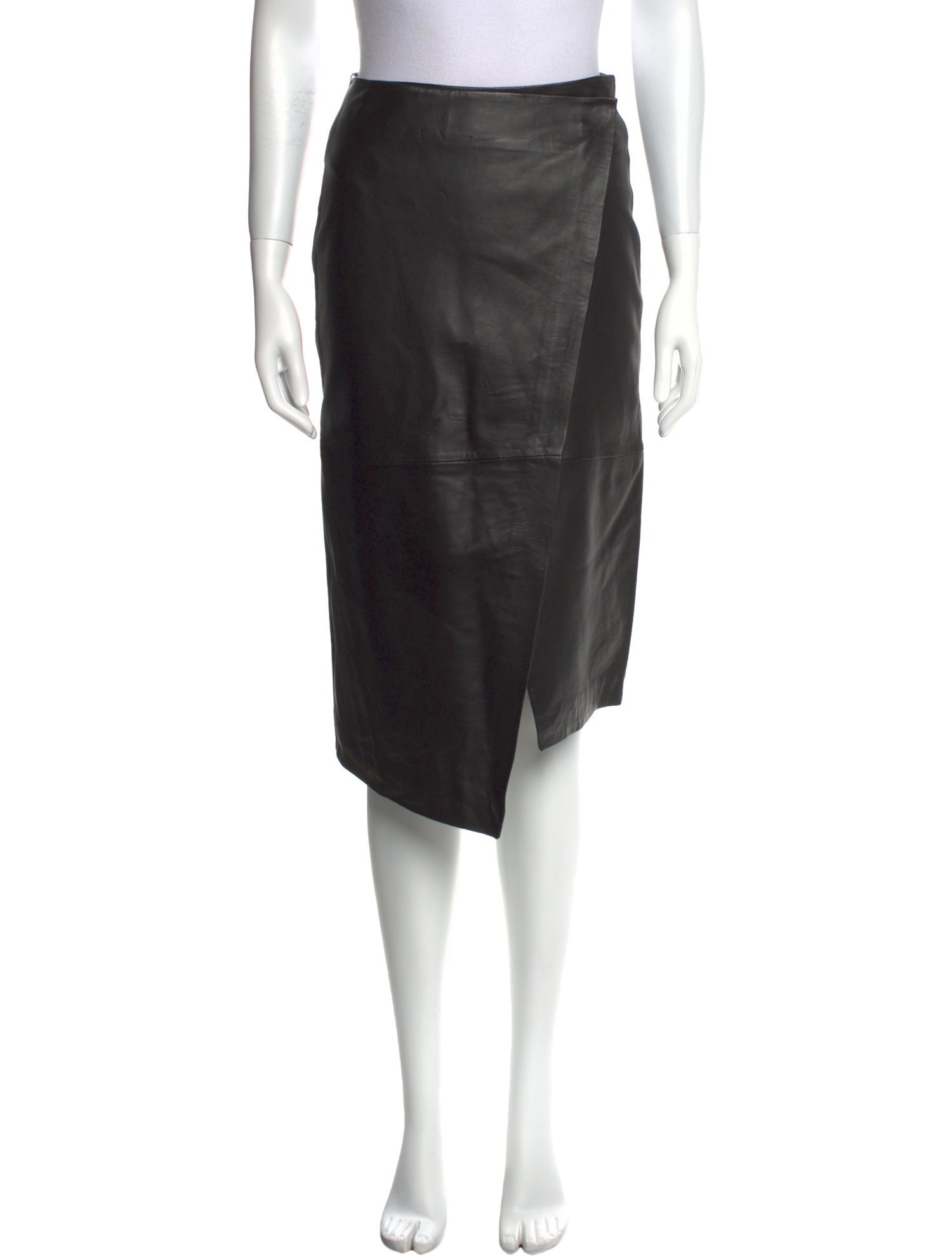 Muubaa Leather Knee-Length Skirt