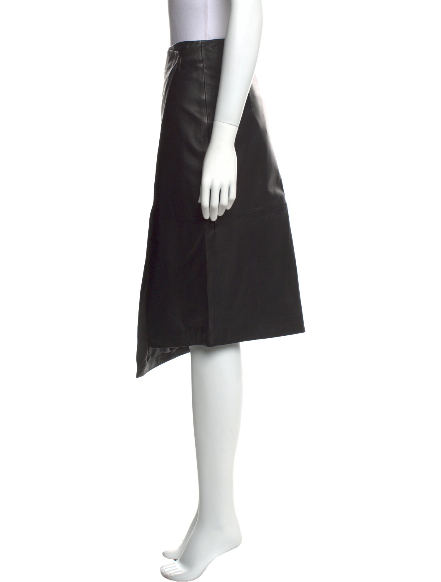 Muubaa Leather Knee-Length Skirt