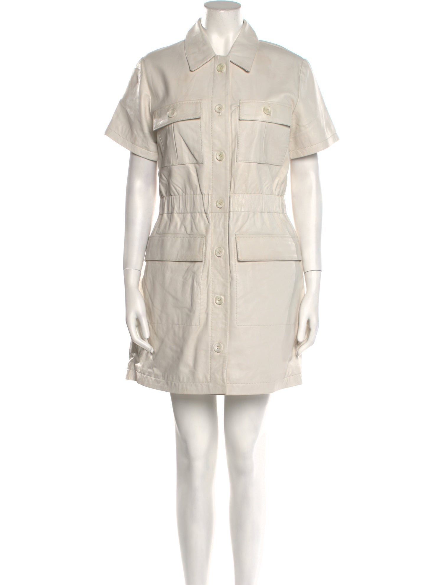 Muubaa Lamb Leather Mini Dress