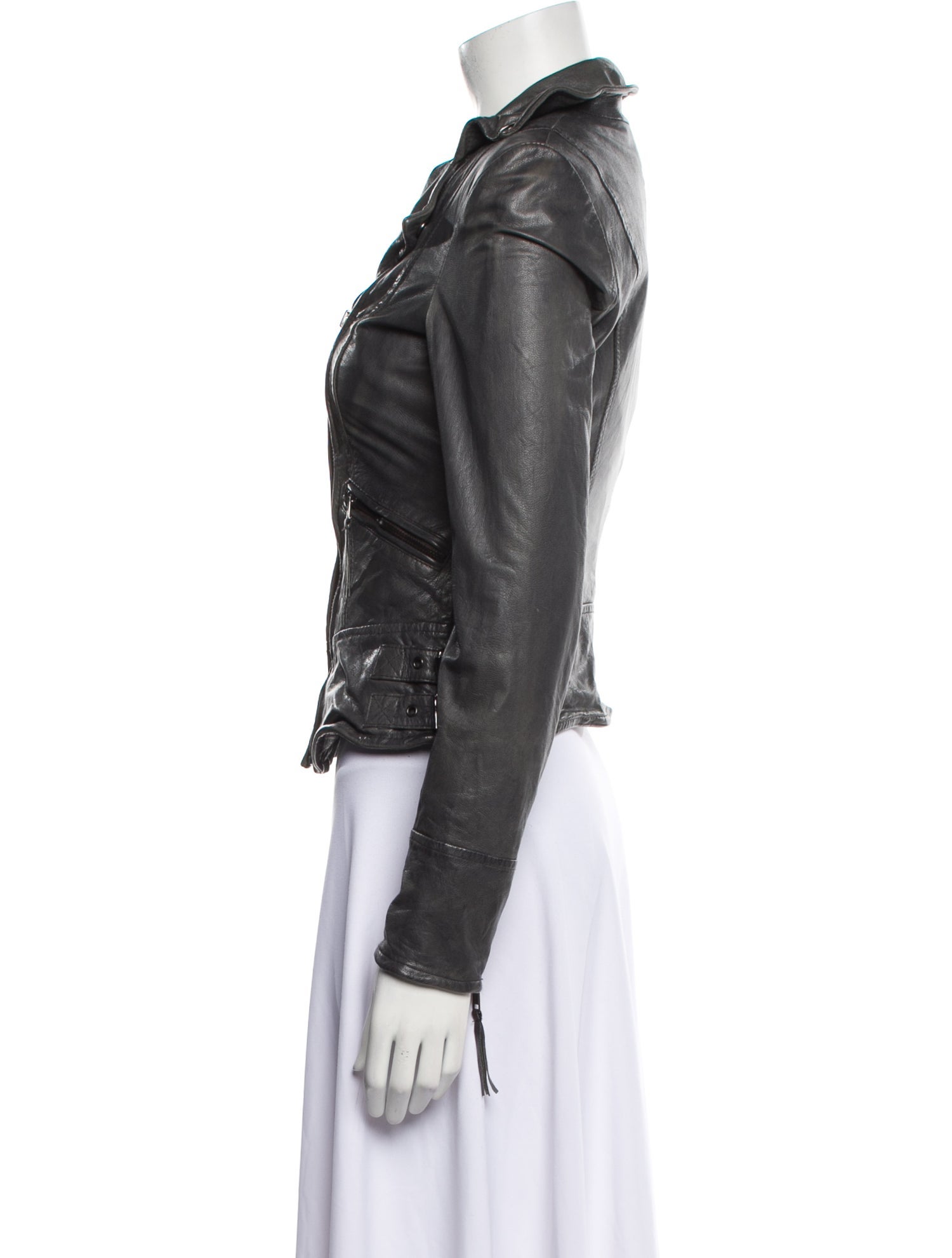 Muubaa Leather Biker Jacket