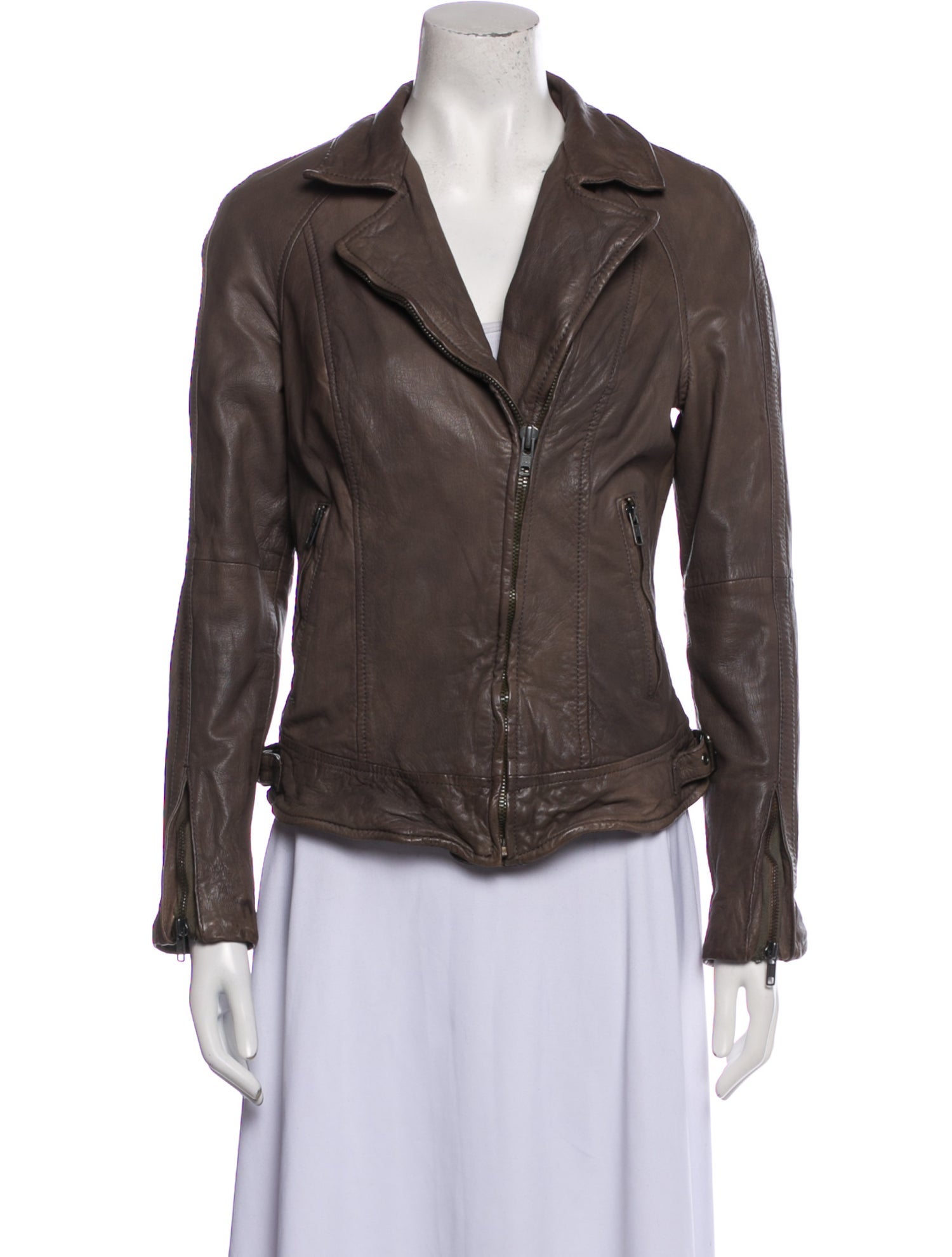 Muubaa Leather Biker Jacket
