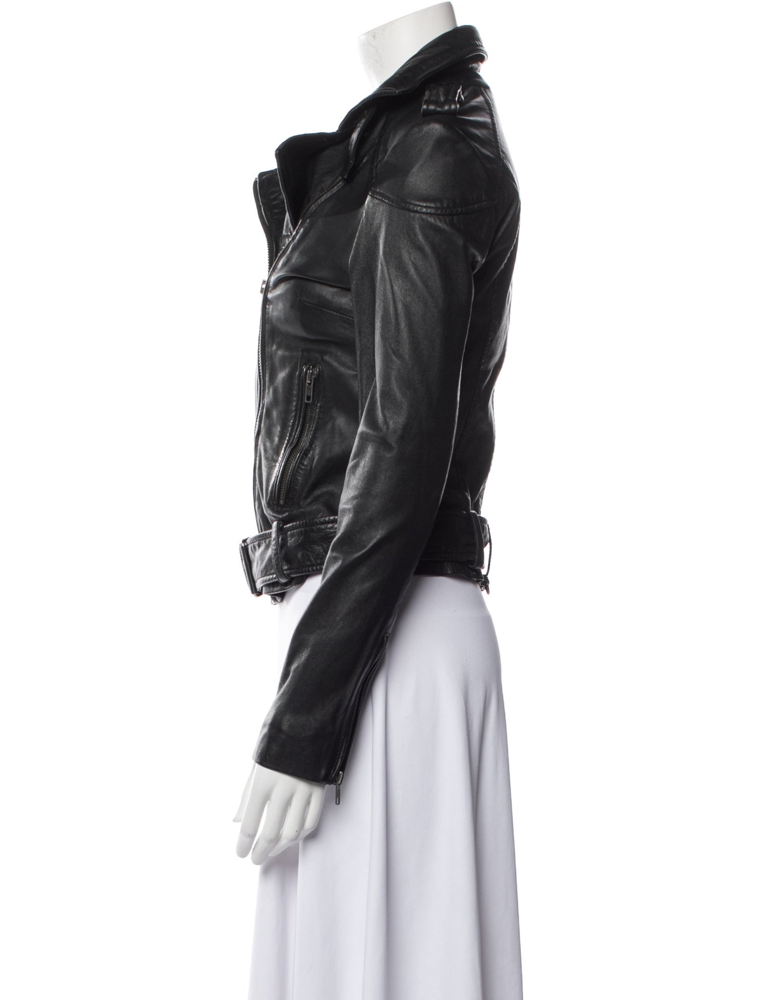 Muubaa Lamb Leather Biker Jacket