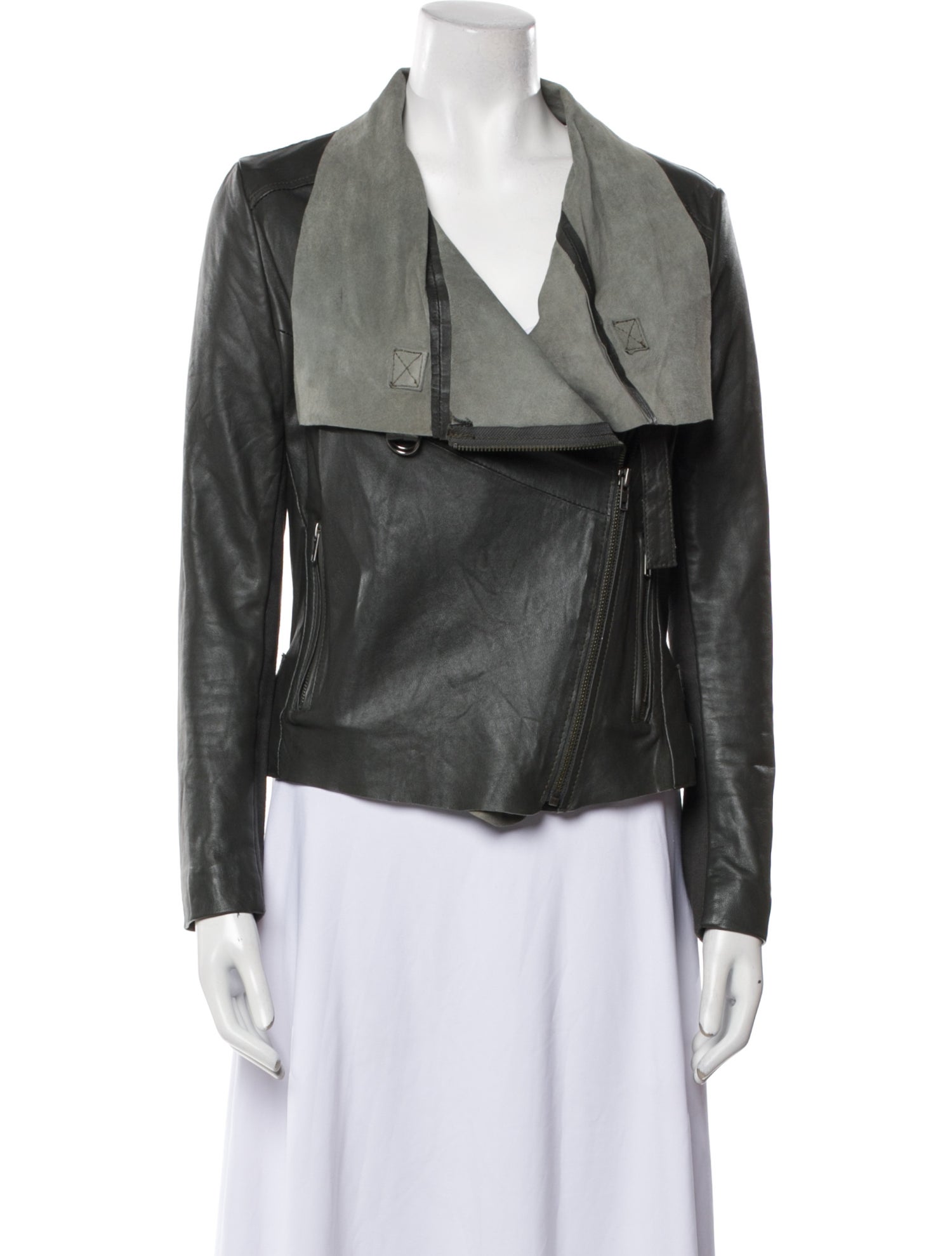 Muubaa Leather Biker Jacket