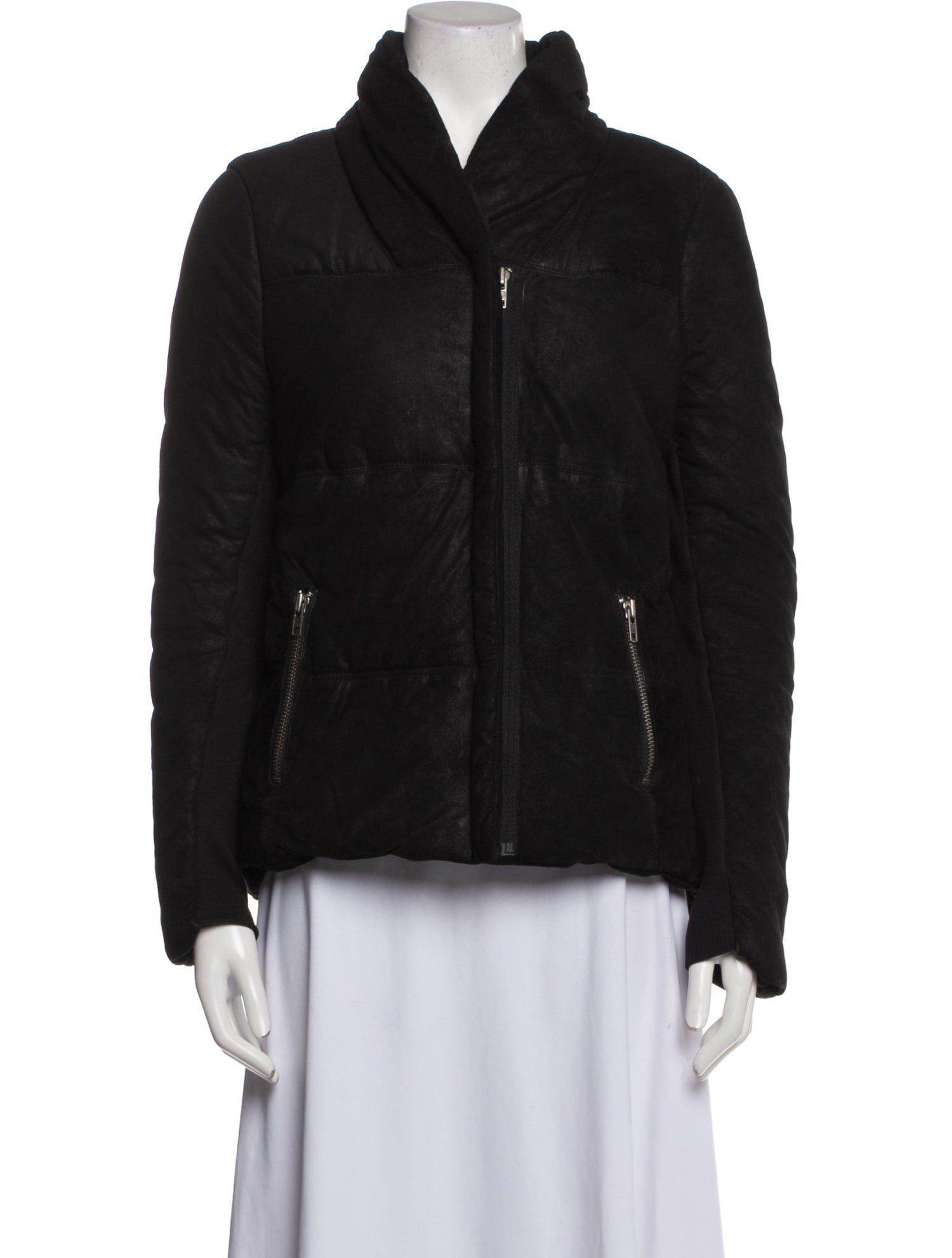 Muubaa Leather Faux Fur Jacket