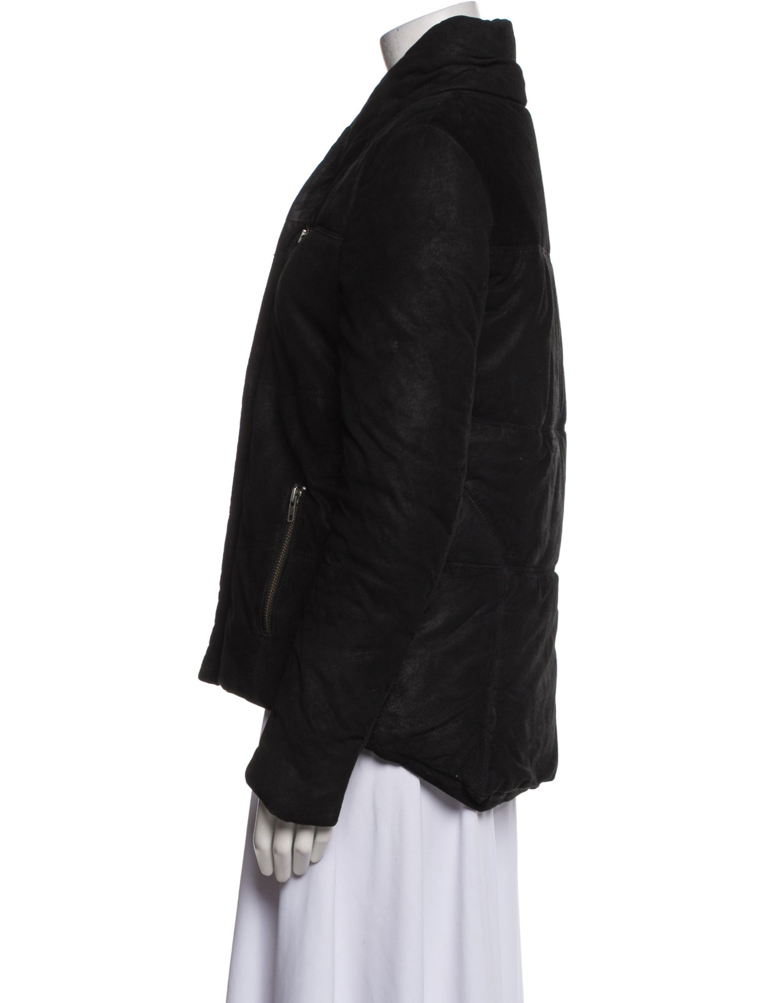 Muubaa Leather Faux Fur Jacket