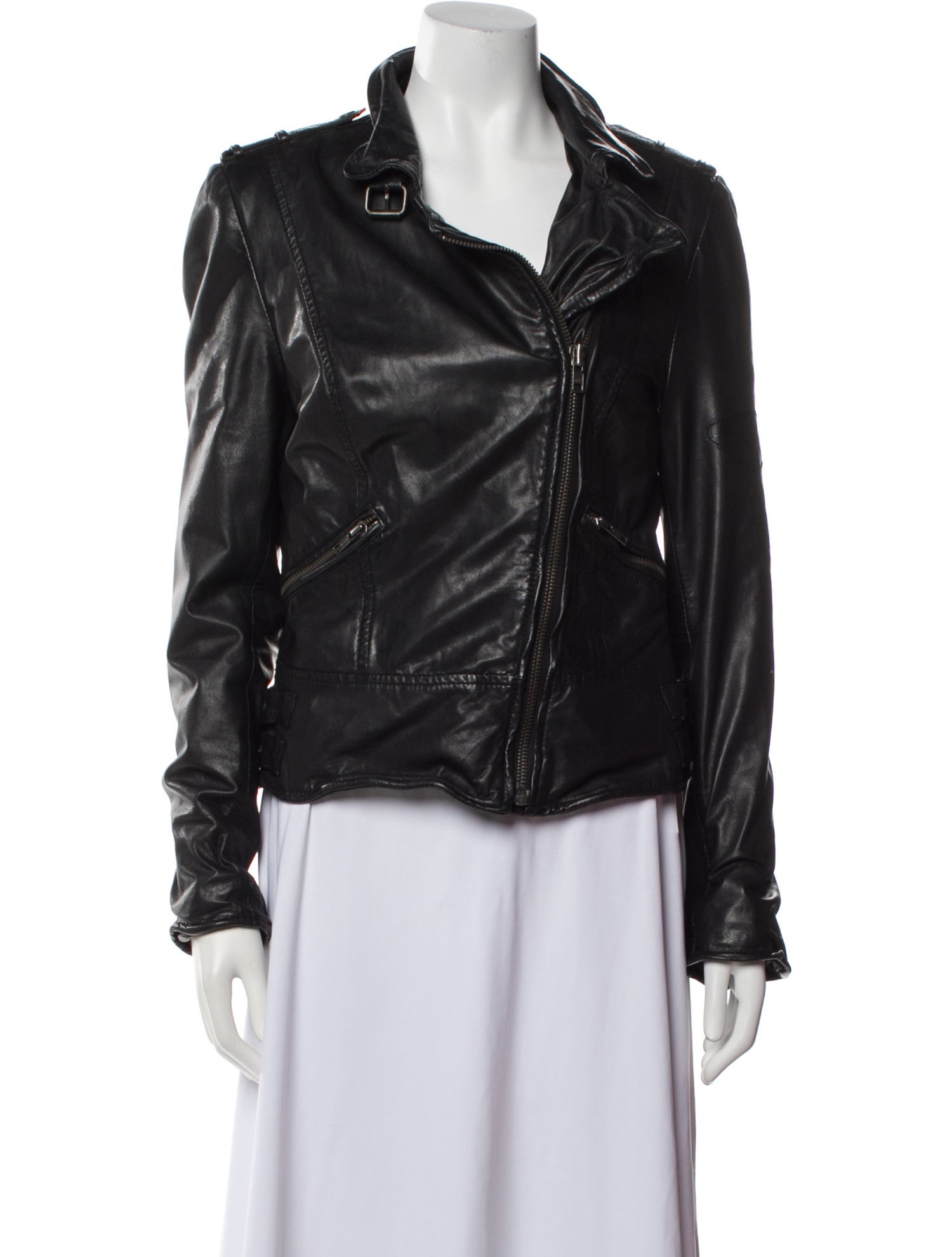 Muubaa Leather Biker Jacket