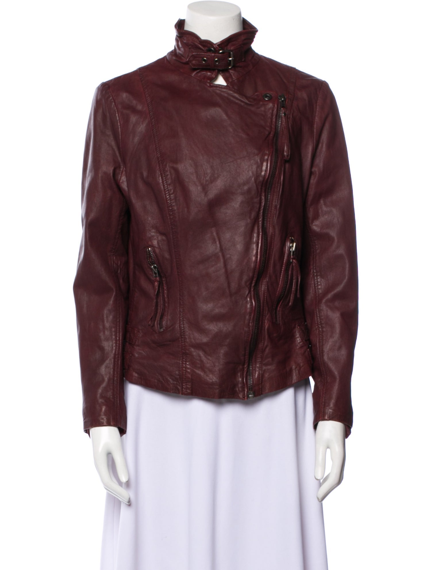 Muubaa Leather Biker Jacket