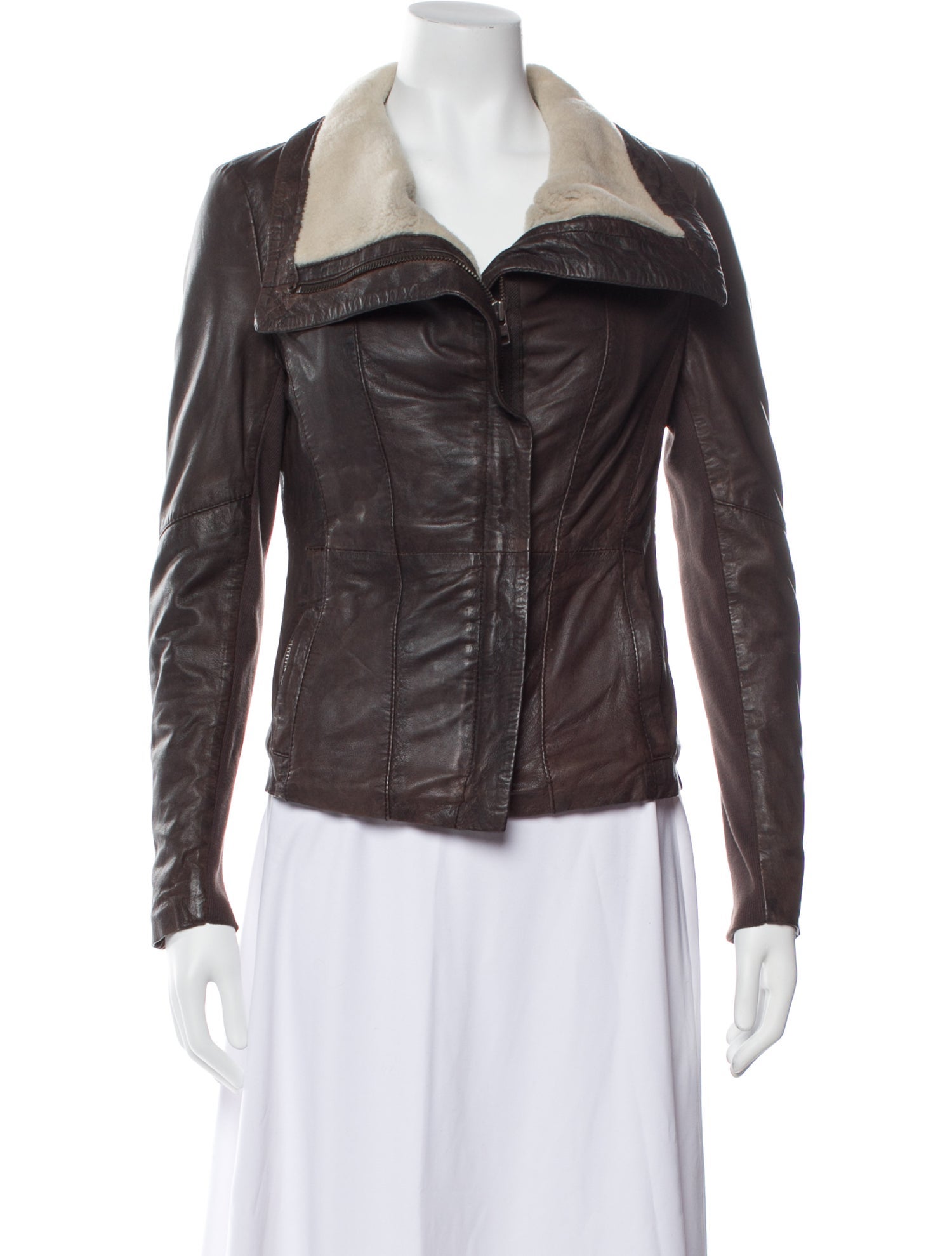 Muubaa Lamb Leather Biker Jacket