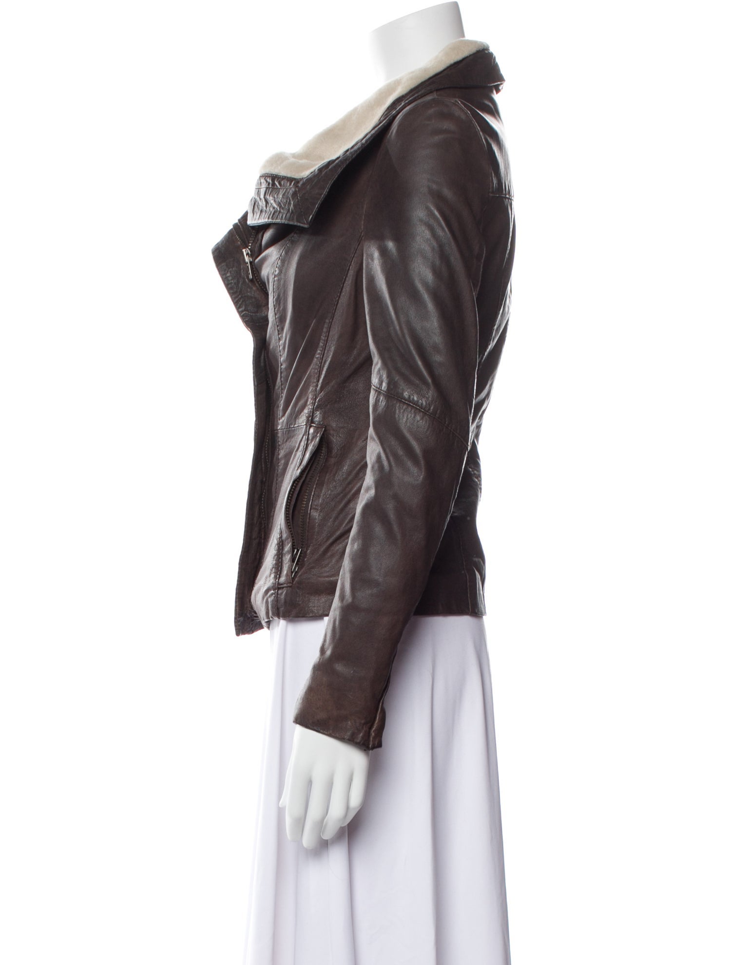 Muubaa Lamb Leather Biker Jacket