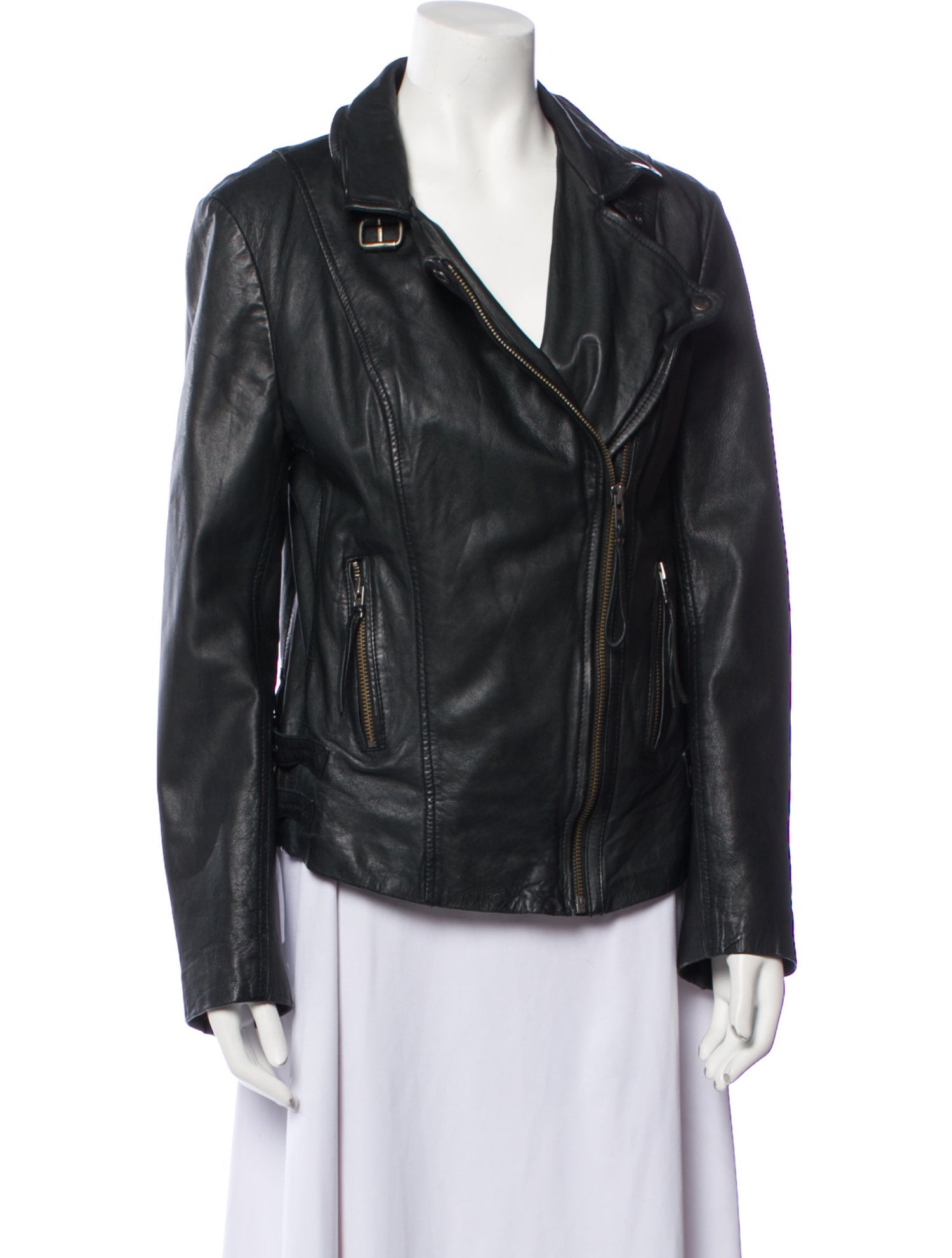 Muubaa Leather Biker Jacket