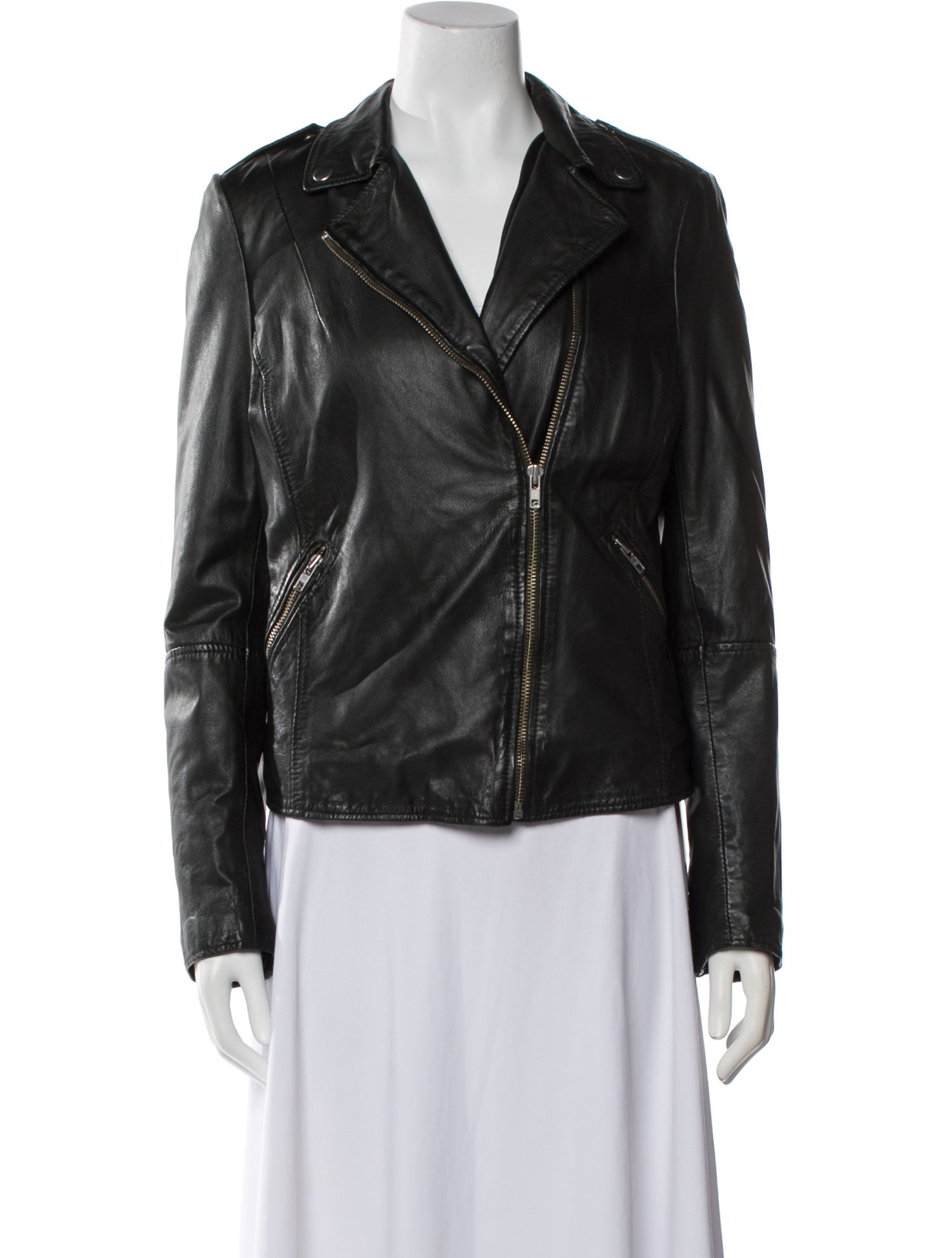 Muubaa Leather Biker Jacket