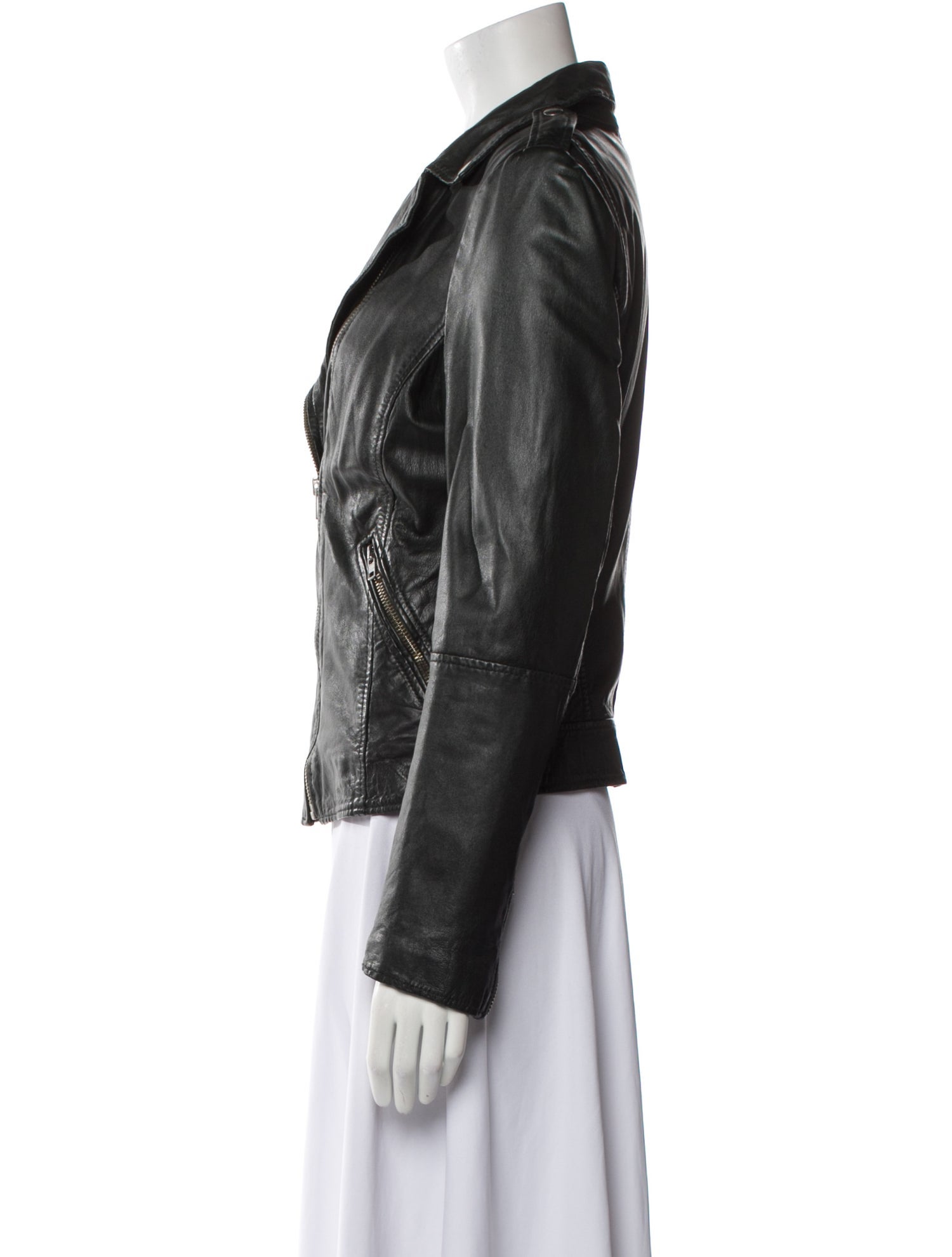 Muubaa Leather Biker Jacket