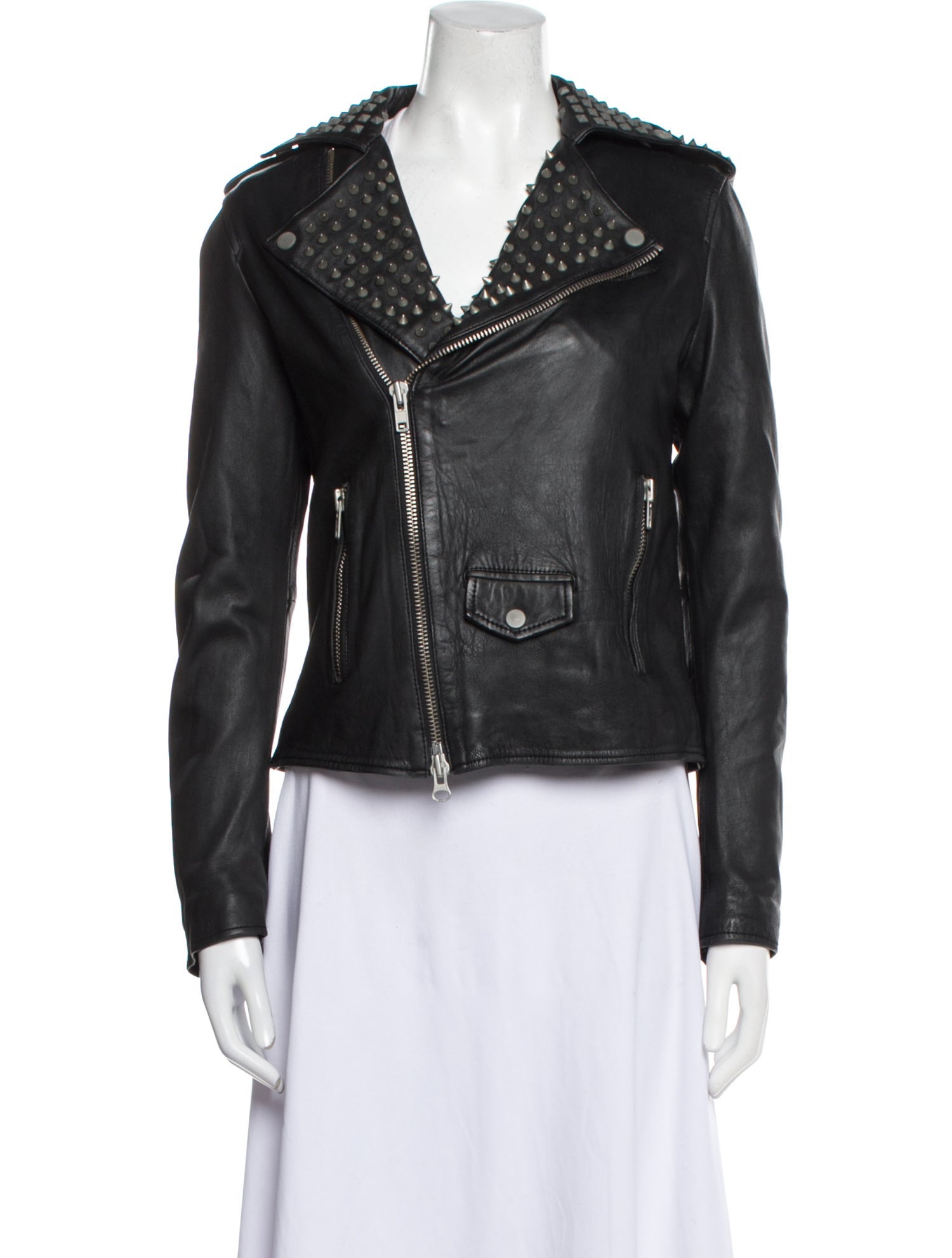Muubaa Leather Biker Jacket