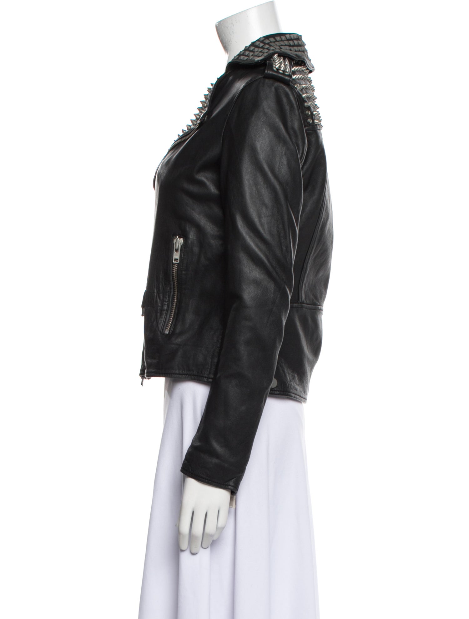 Muubaa Leather Biker Jacket