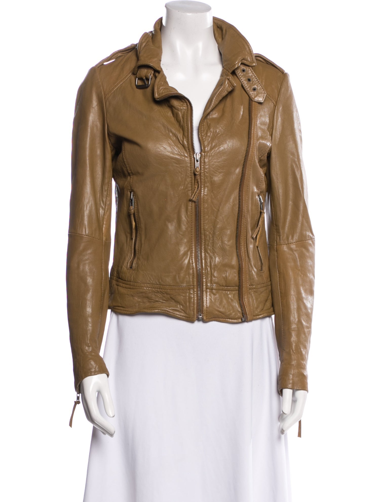 Muubaa Leather Biker Jacket