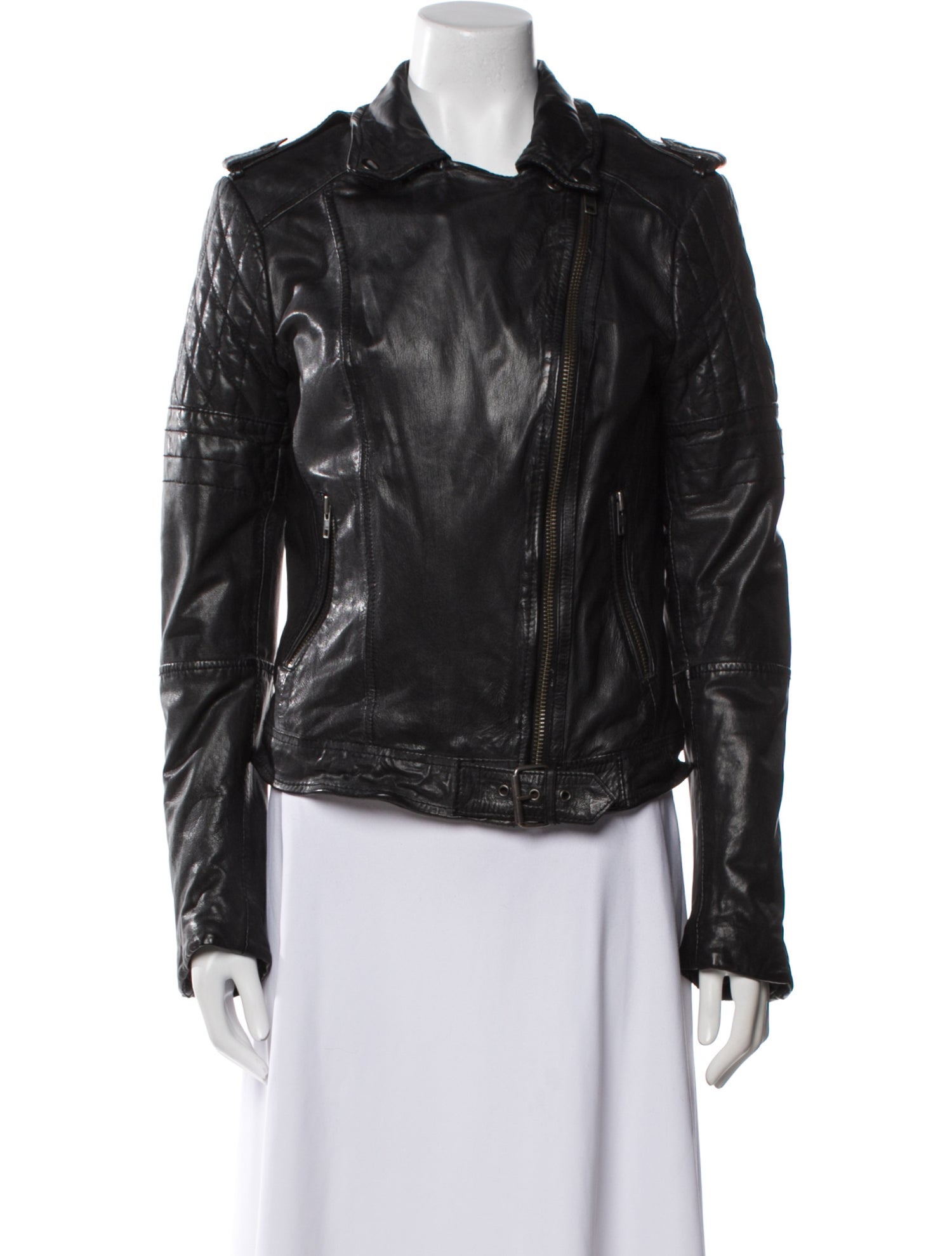 Muubaa Leather Biker Jacket