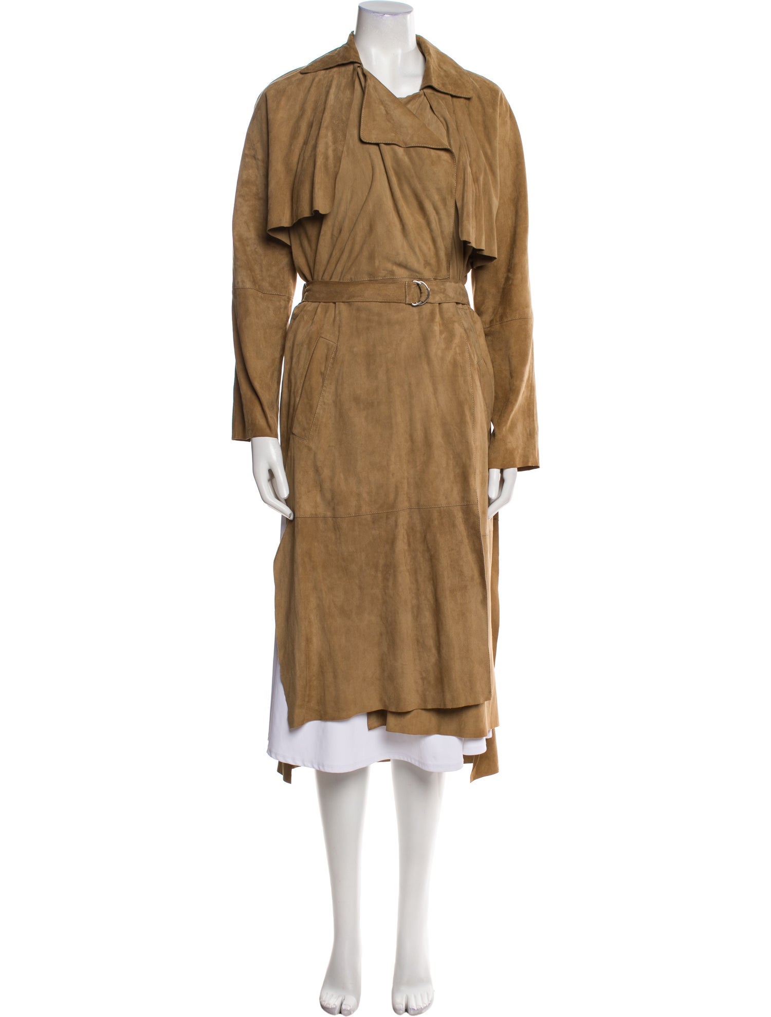 Muubaa Suede Trench Coat