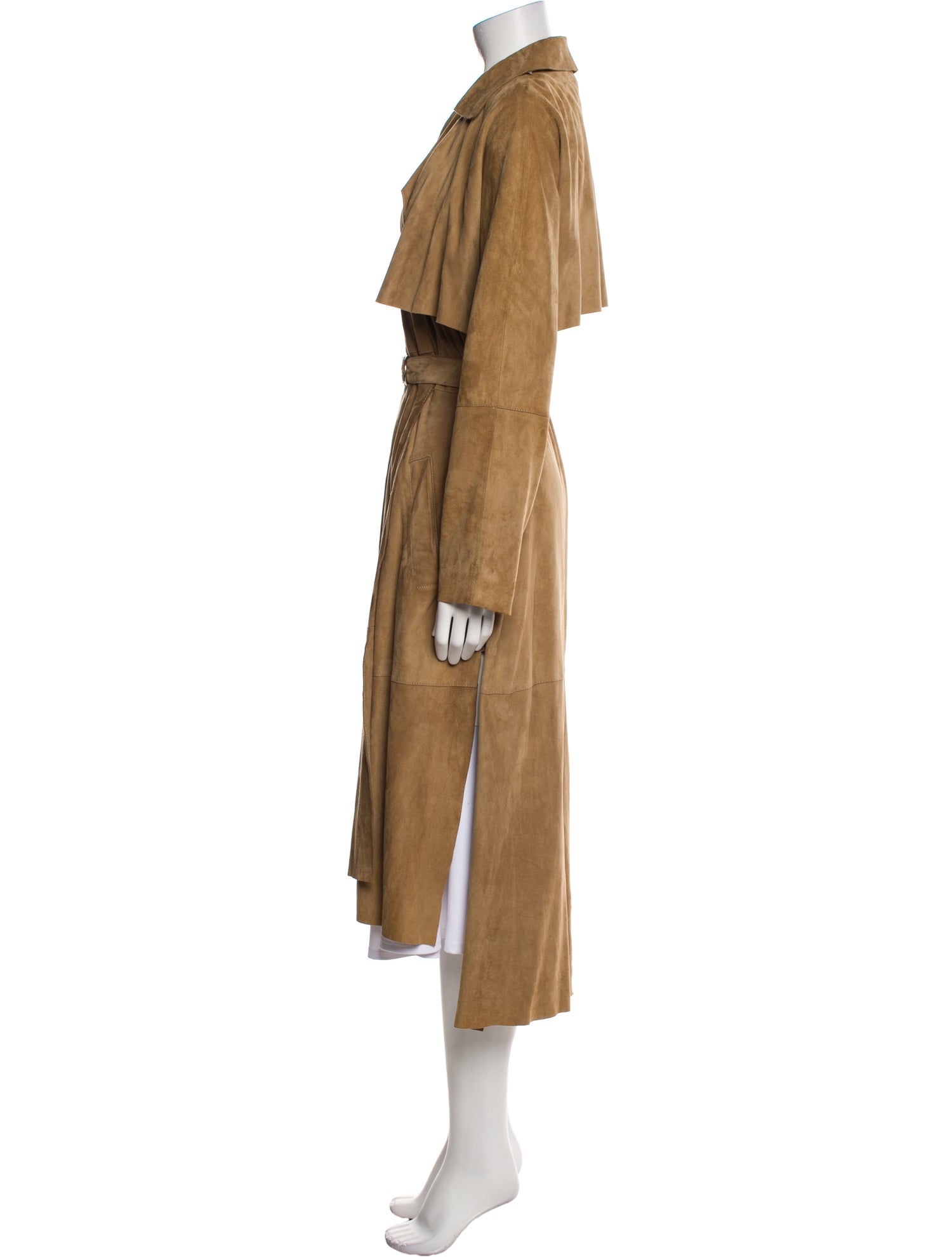 Muubaa Suede Trench Coat