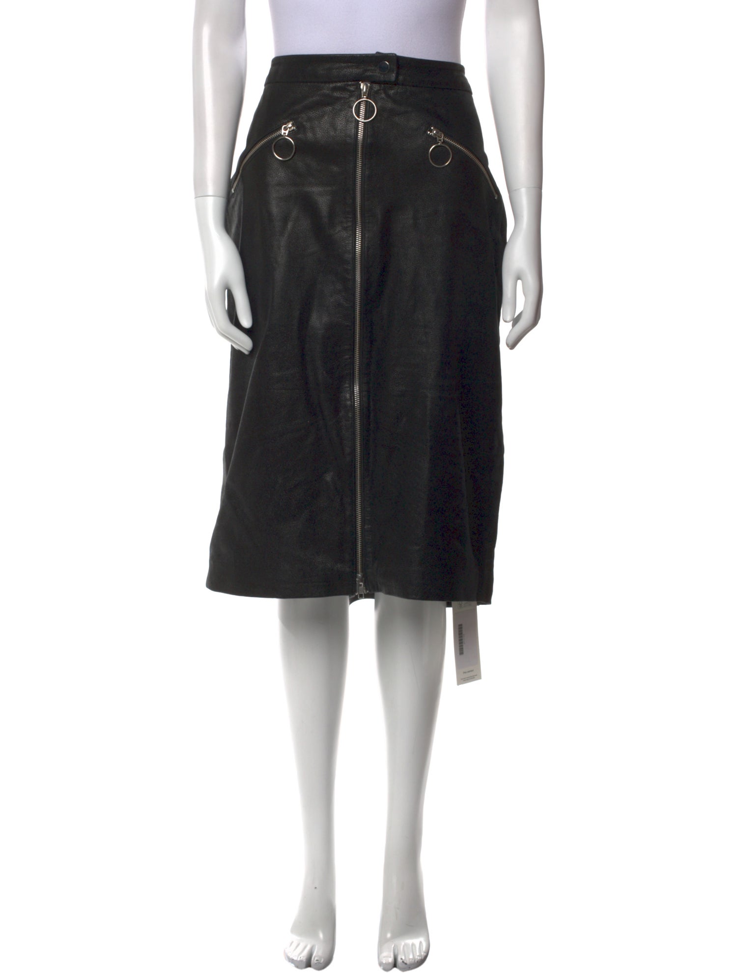 Muubaa Leather Knee-Length Skirt