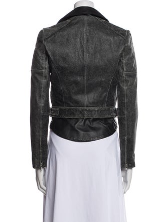 Muubaa Lamb Leather Biker Jacket