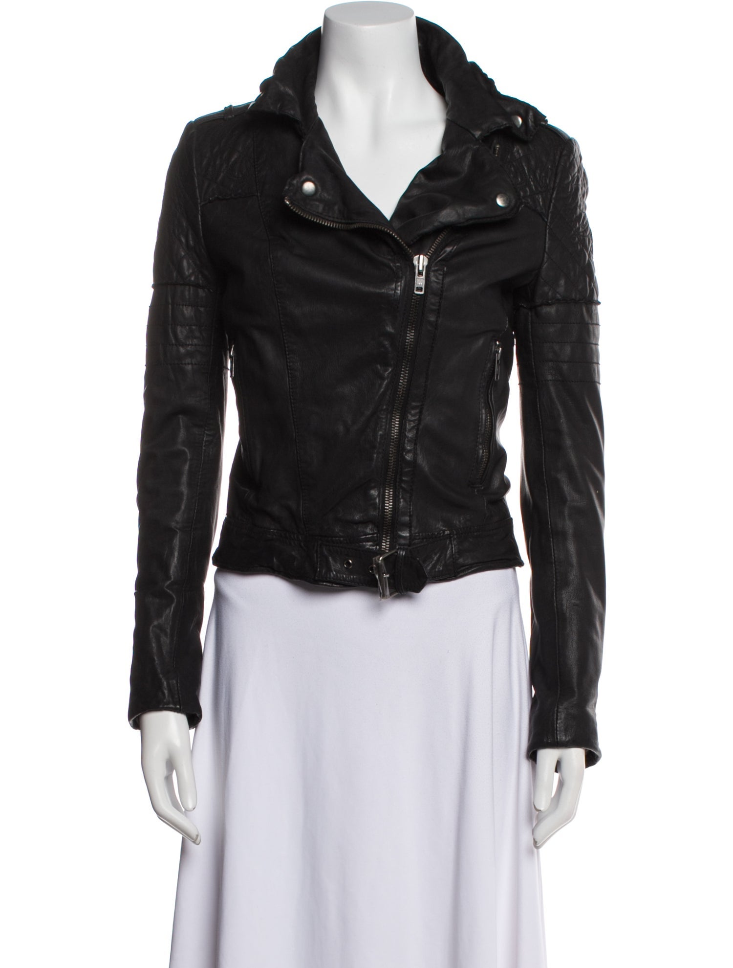 Muubaa Leather Biker Jacket