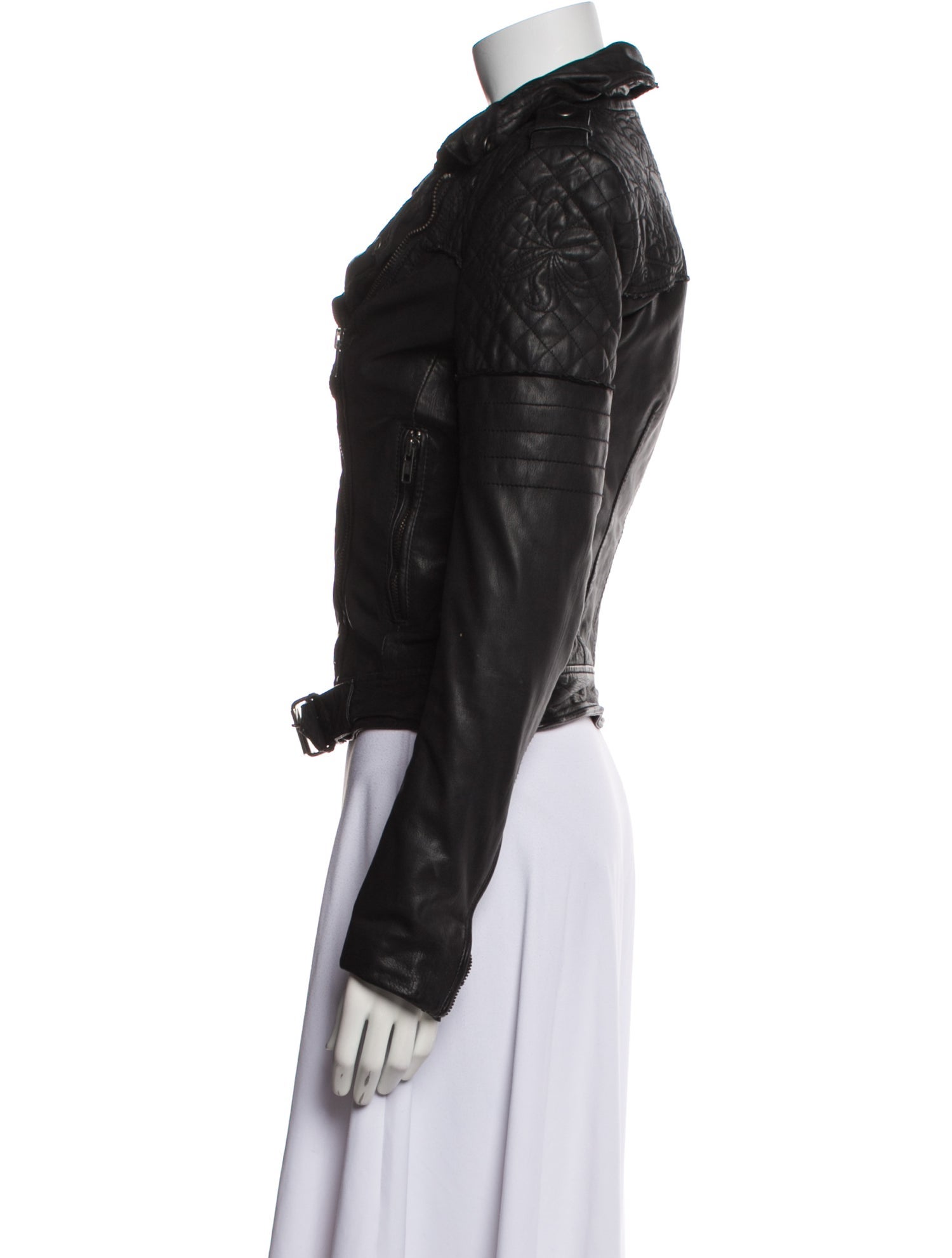 Muubaa Leather Biker Jacket