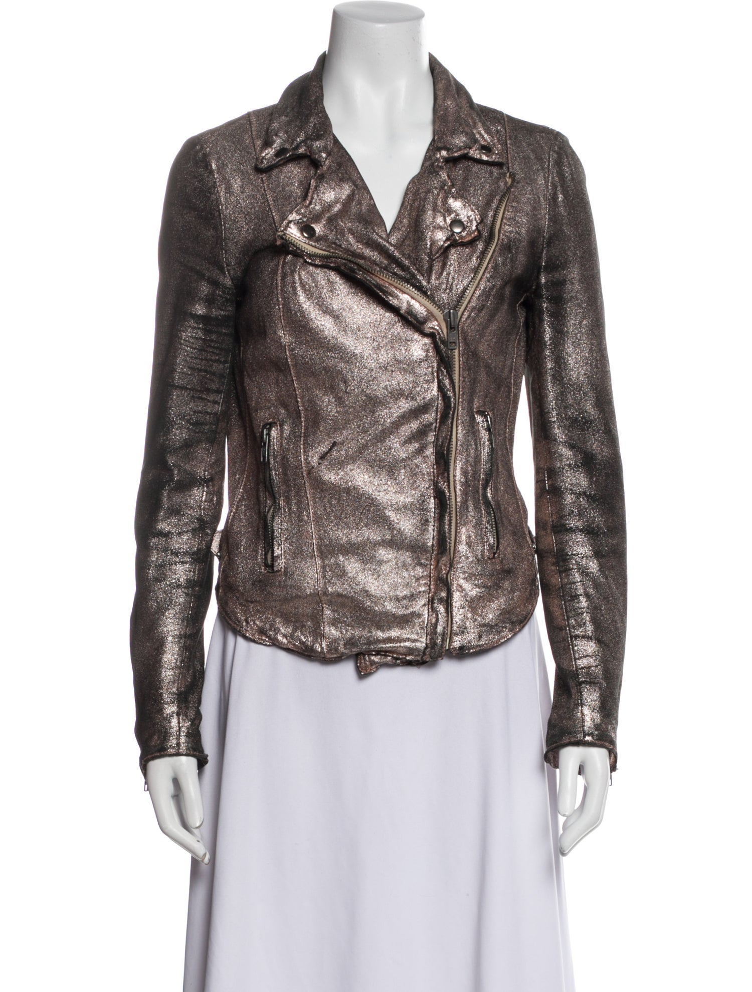Muubaa Goat Leather Biker Jacket