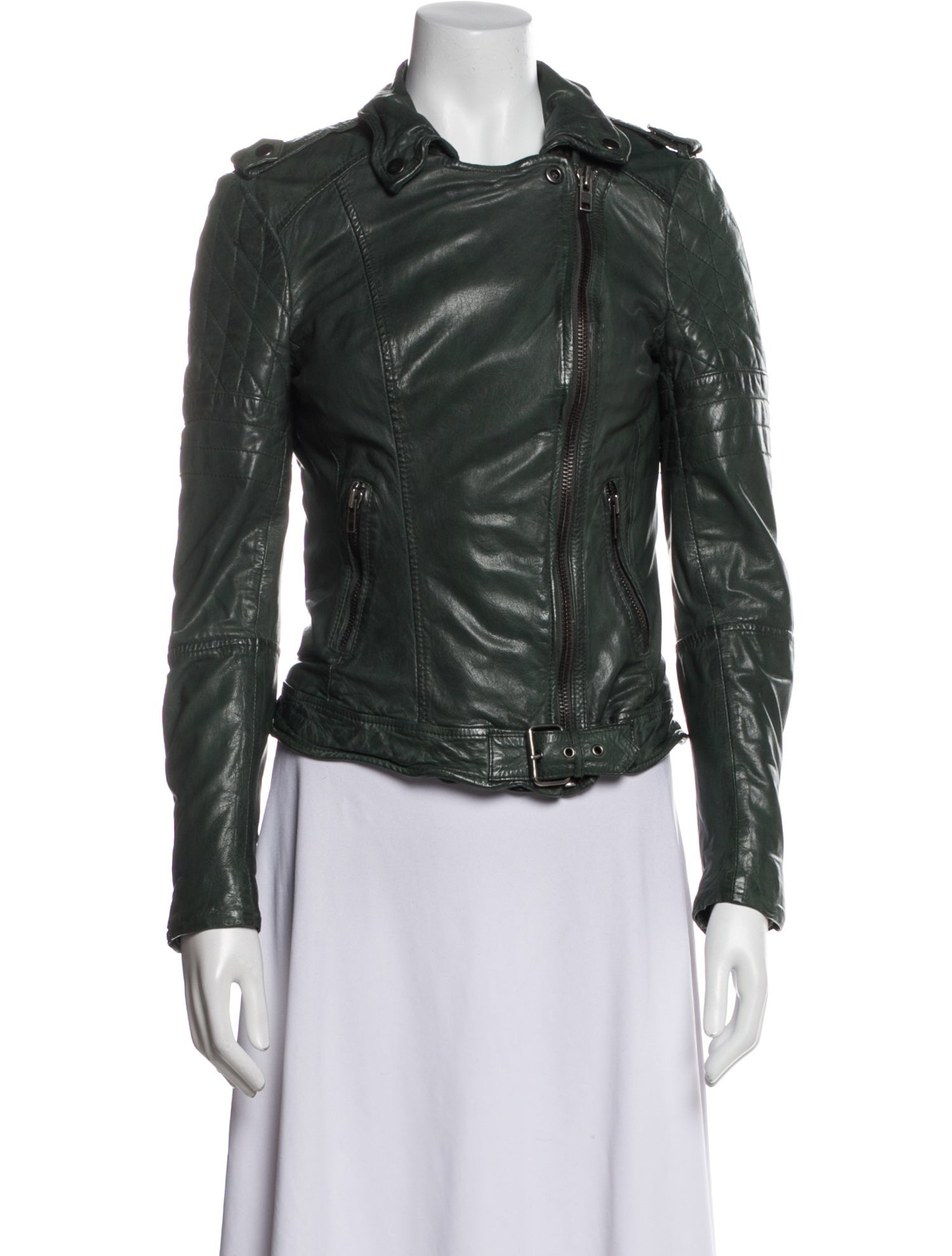 Muubaa Leather Biker Jacket