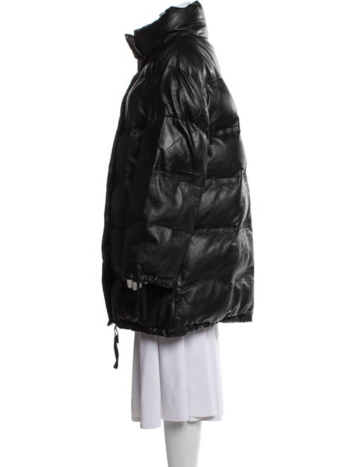 Muubaa Leather Faux Fur Coat