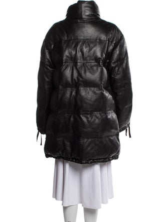 Muubaa Leather Faux Fur Coat