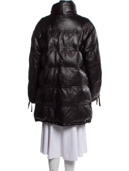 Muubaa Leather Faux Fur Coat