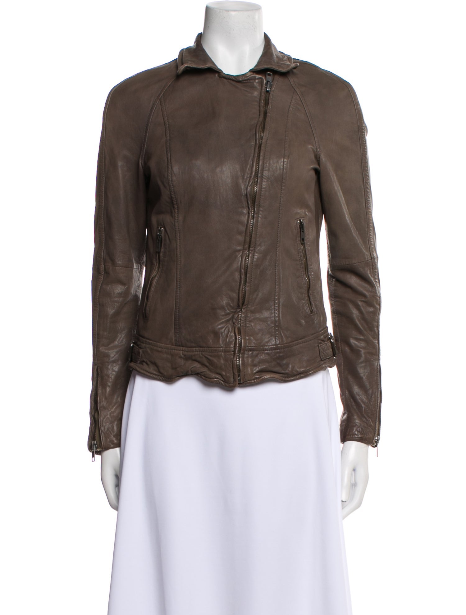Muubaa Leather Biker Jacket